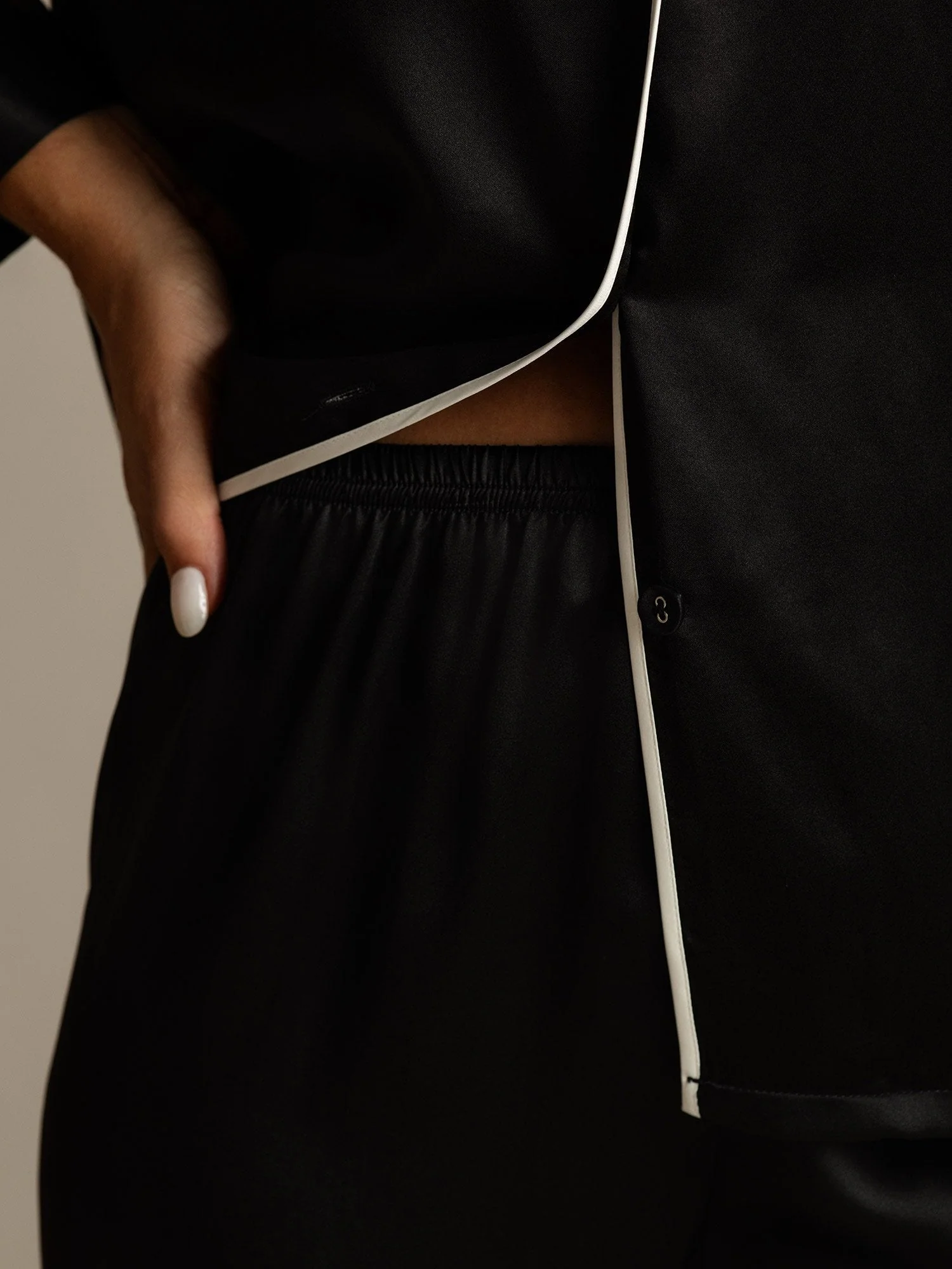 100% Mulberry Silk Classic Pajama Set - Image 31