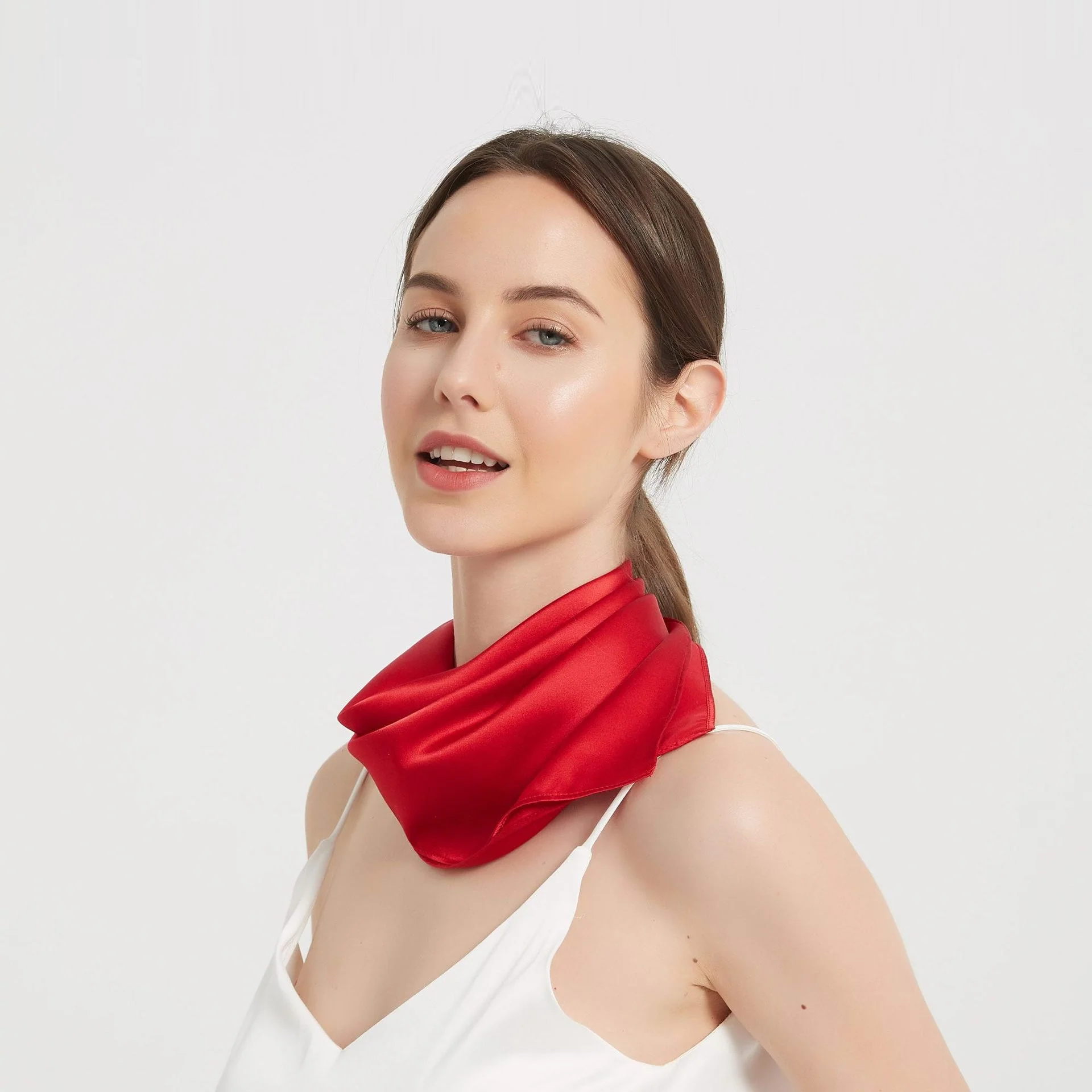 100% Mulberry Silk Square Scarf 53*53cm/21 - Image 25