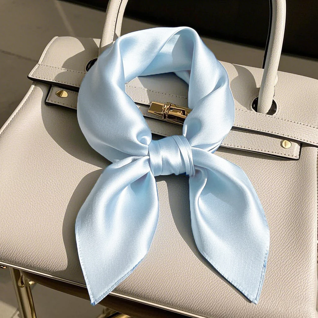 100% Mulberry Silk Square Scarf 53*53cm/21 - Image 9
