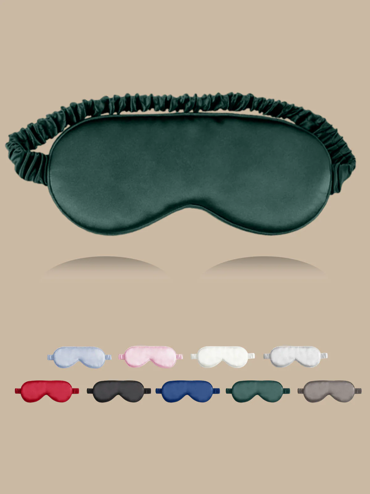 19 Momme Pure Silk Sleep Eye Mask with Elastic Band - Image 15