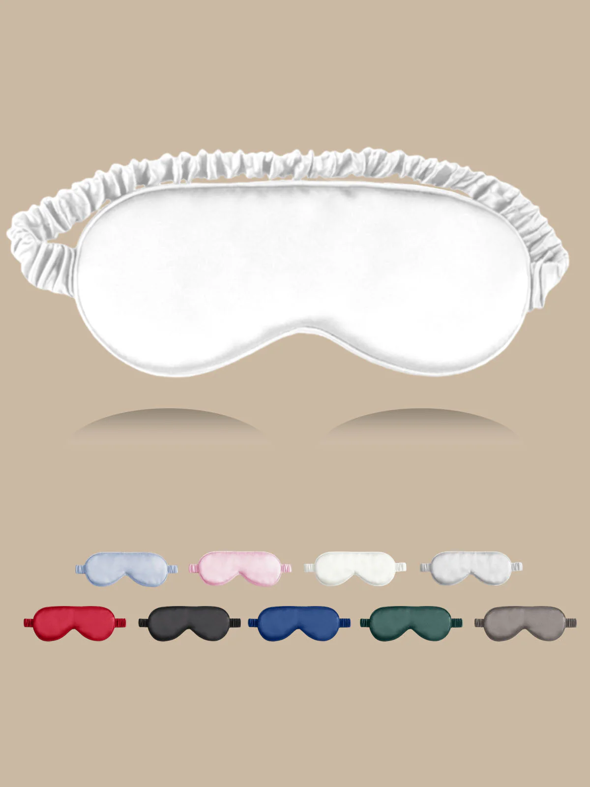 19 Momme Pure Silk Sleep Eye Mask with Elastic Band - Image 22