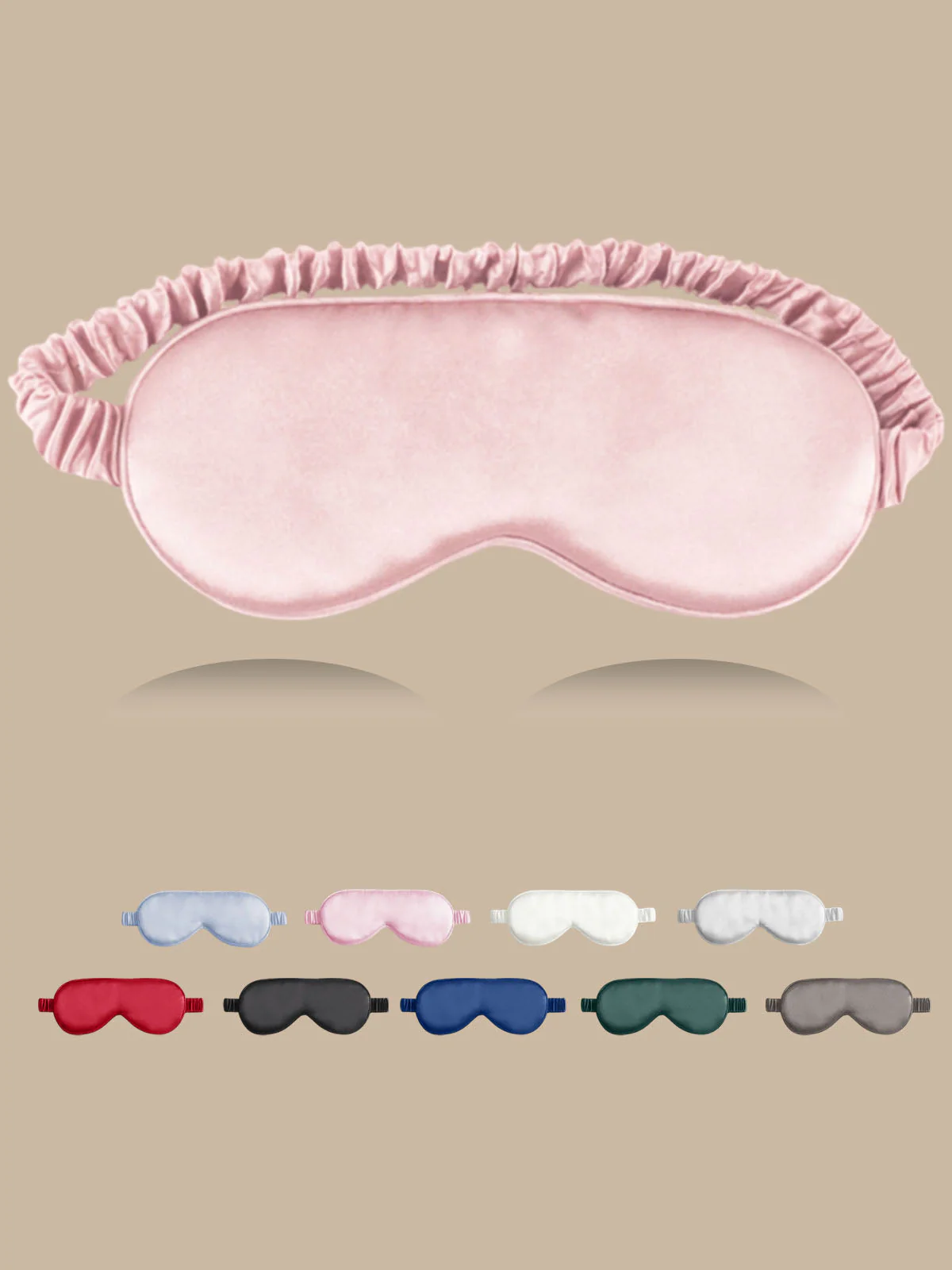 19 Momme Pure Silk Sleep Eye Mask with Elastic Band - Image 29