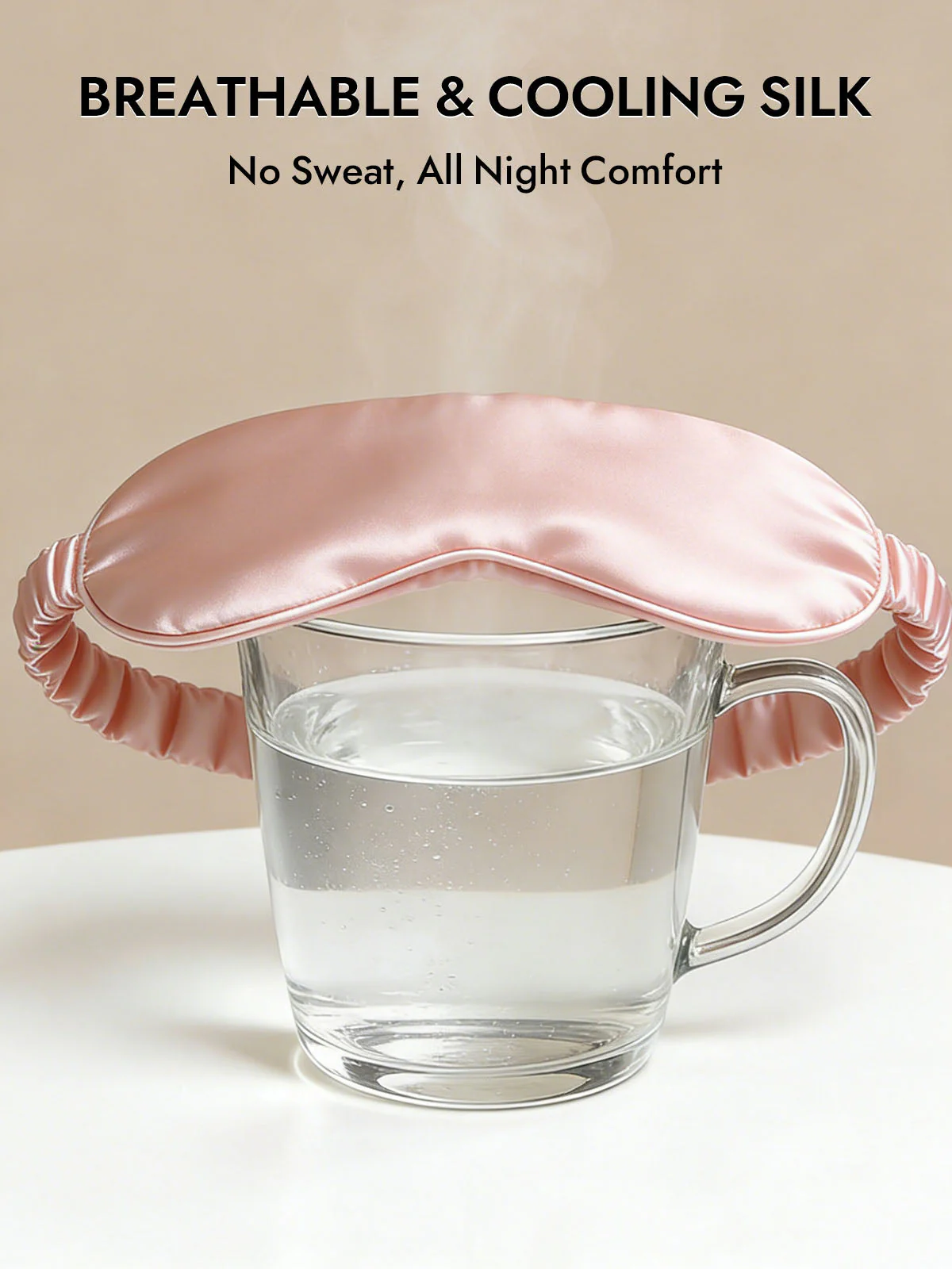 19 Momme Pure Silk Sleep Eye Mask with Elastic Band - Image 32