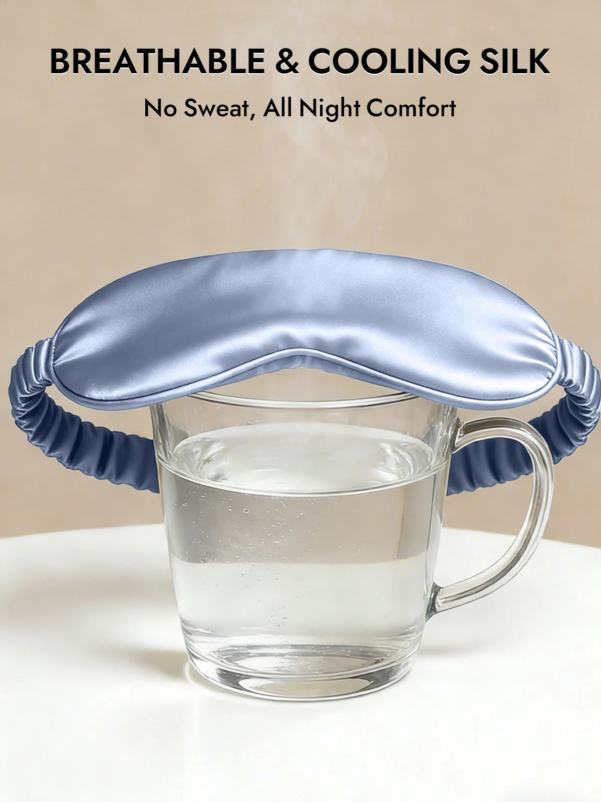 19 Momme Pure Silk Sleep Eye Mask with Elastic Band - Image 39