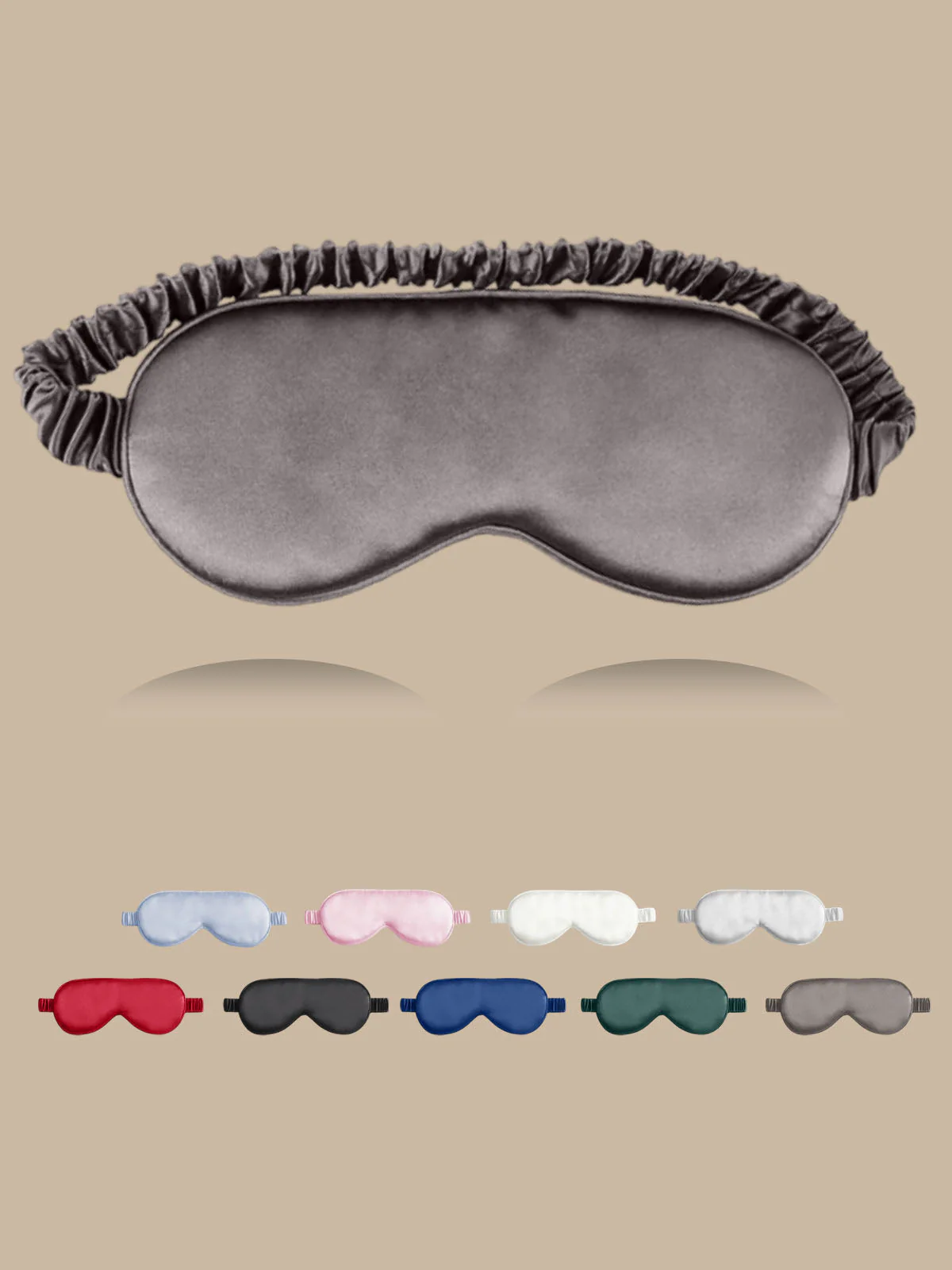 19 Momme Pure Silk Sleep Eye Mask with Elastic Band - Image 50