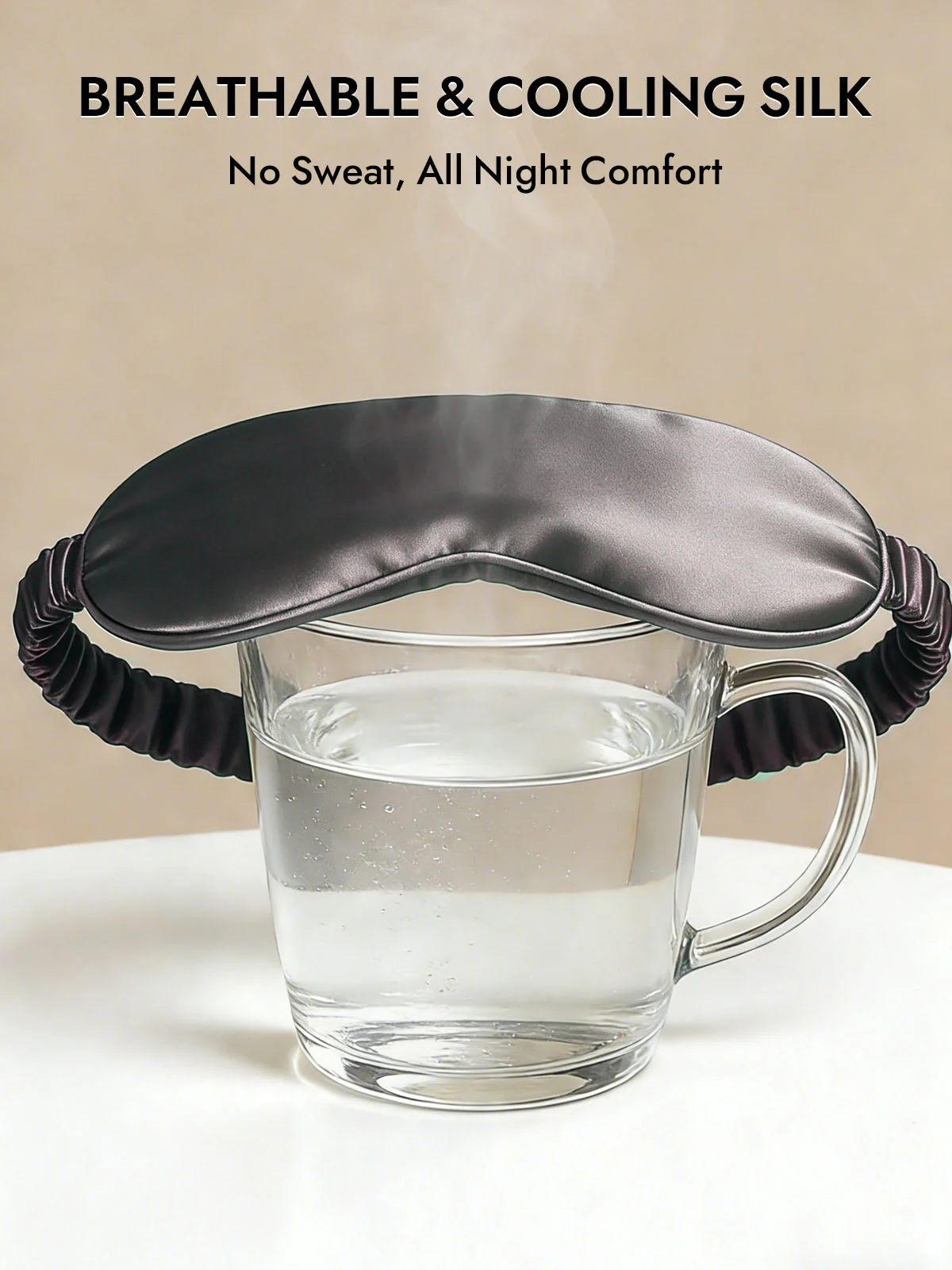 19 Momme Pure Silk Sleep Eye Mask with Elastic Band - Image 53
