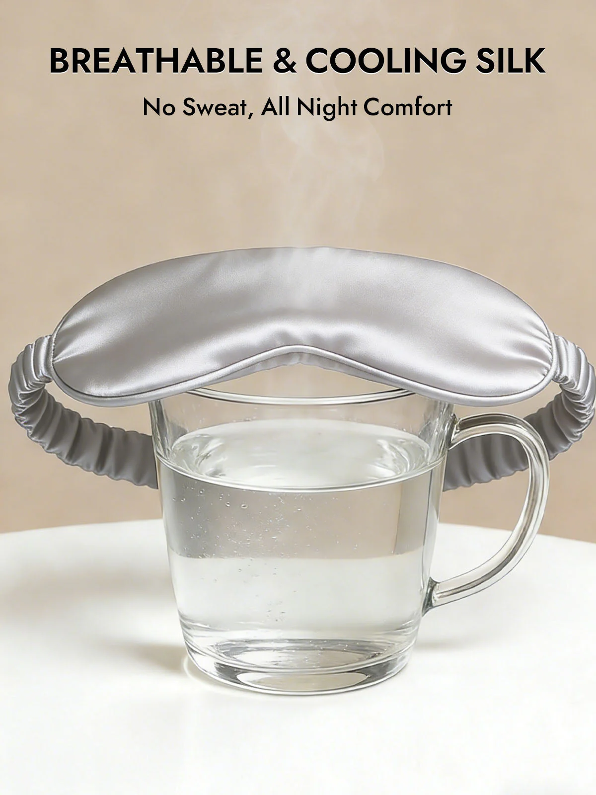 19 Momme Pure Silk Sleep Eye Mask with Elastic Band - Image 60