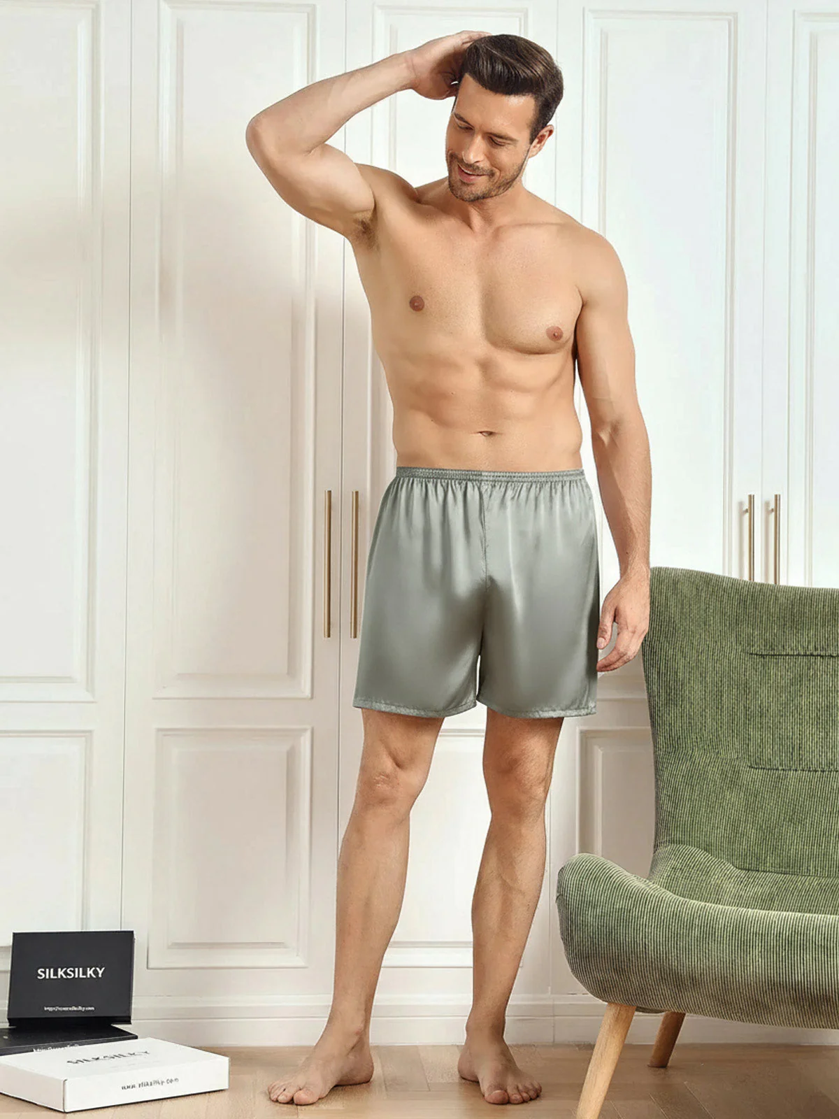 Pure Silk Lounge Shorts - Image 22