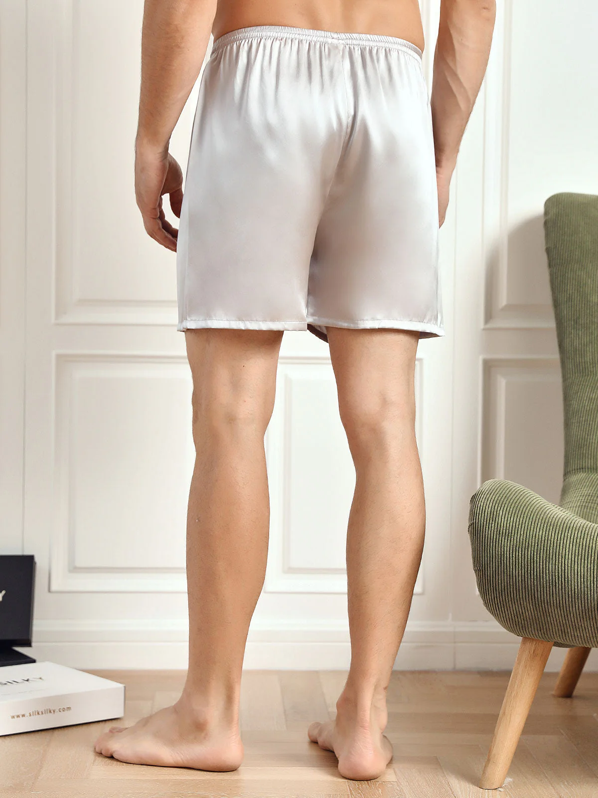 Pure Silk Lounge Shorts - Image 24