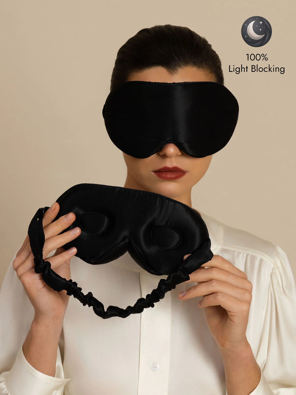 22 Momme Pure Silk 3D Sleep Mask With Upgraded Nose Wings - Image 10