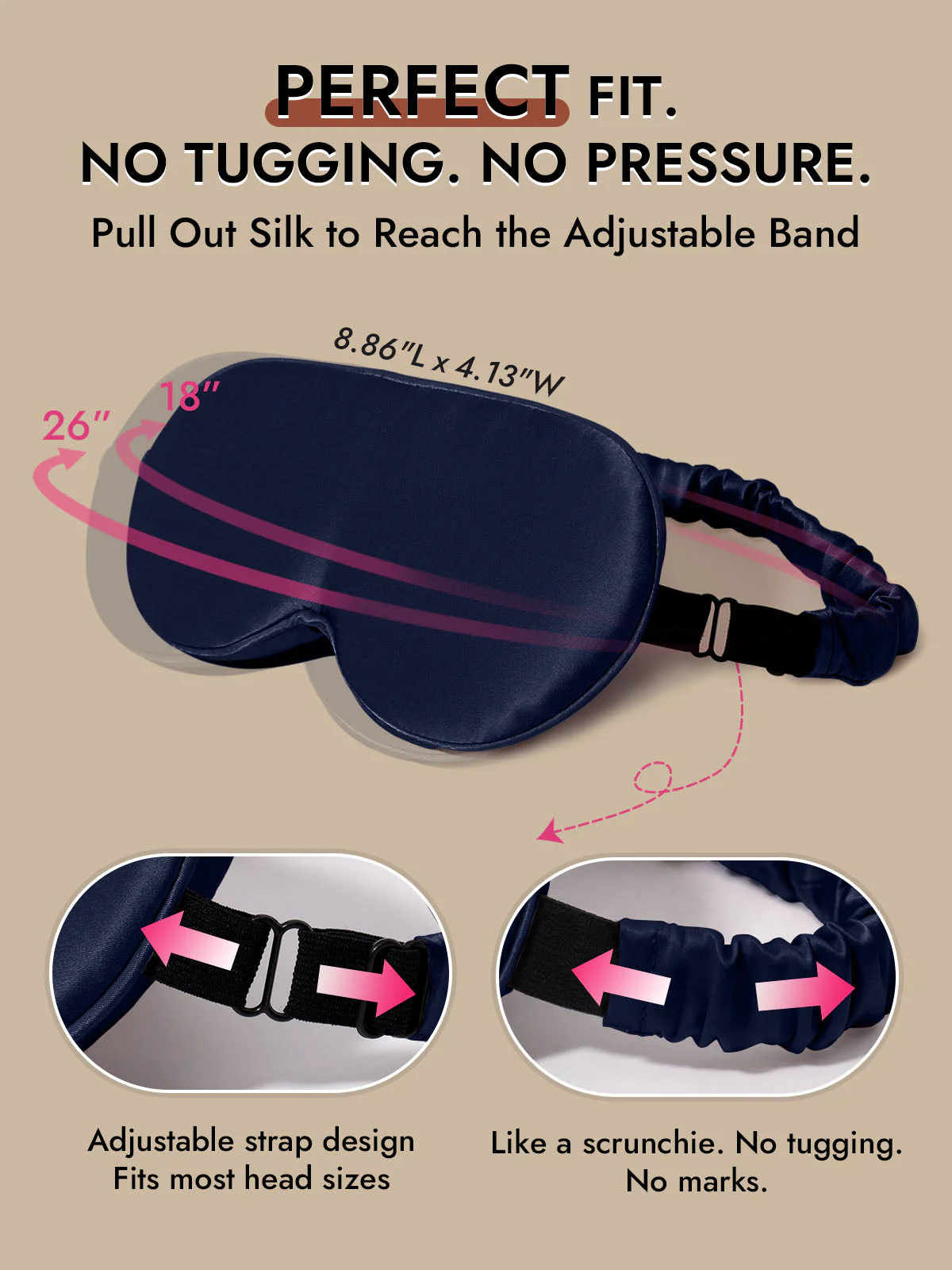 22 Momme Pure Silk 3D Sleep Mask With Upgraded Nose Wings - Image 22