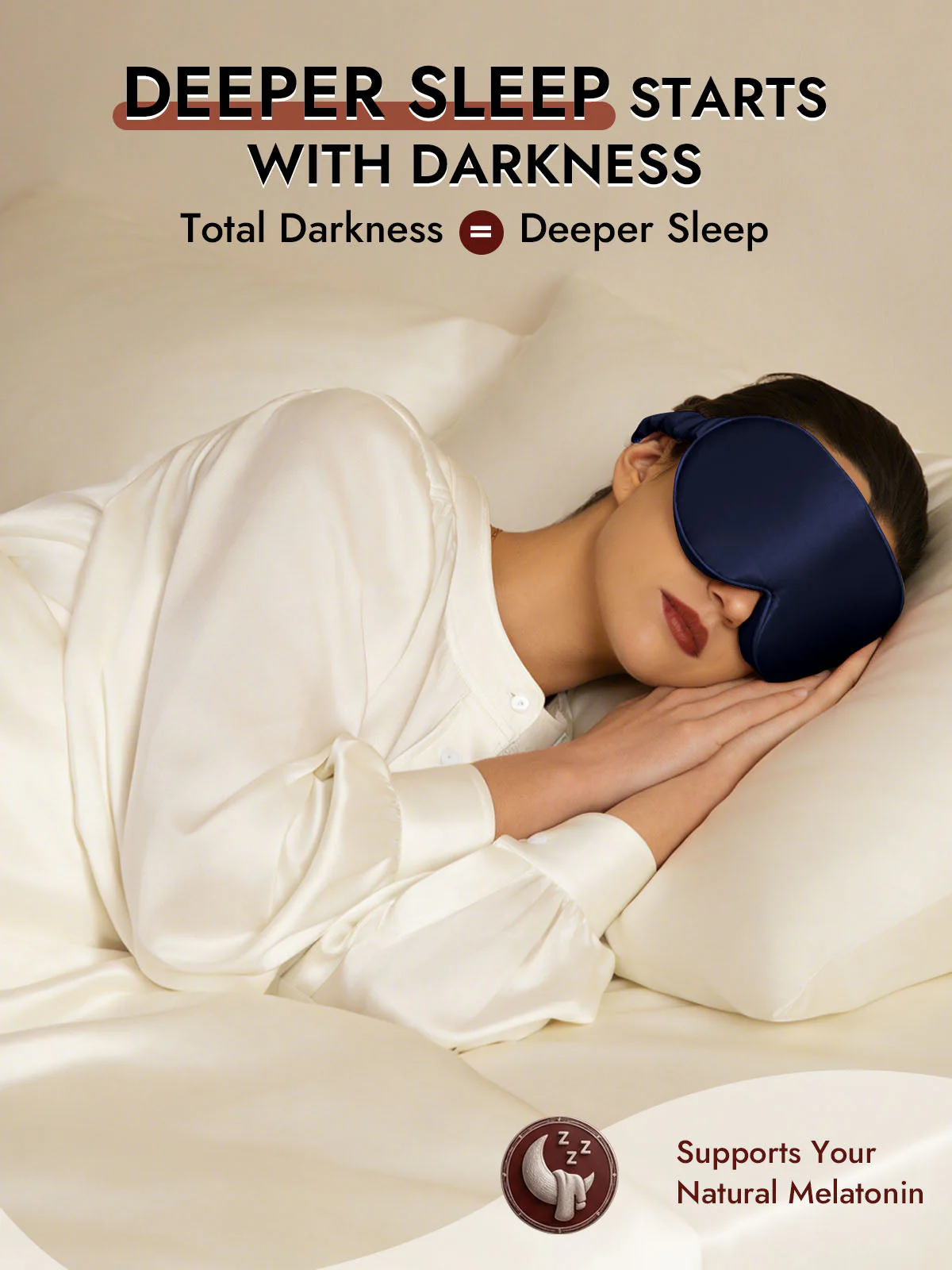 22 Momme Pure Silk 3D Sleep Mask With Upgraded Nose Wings - Image 23