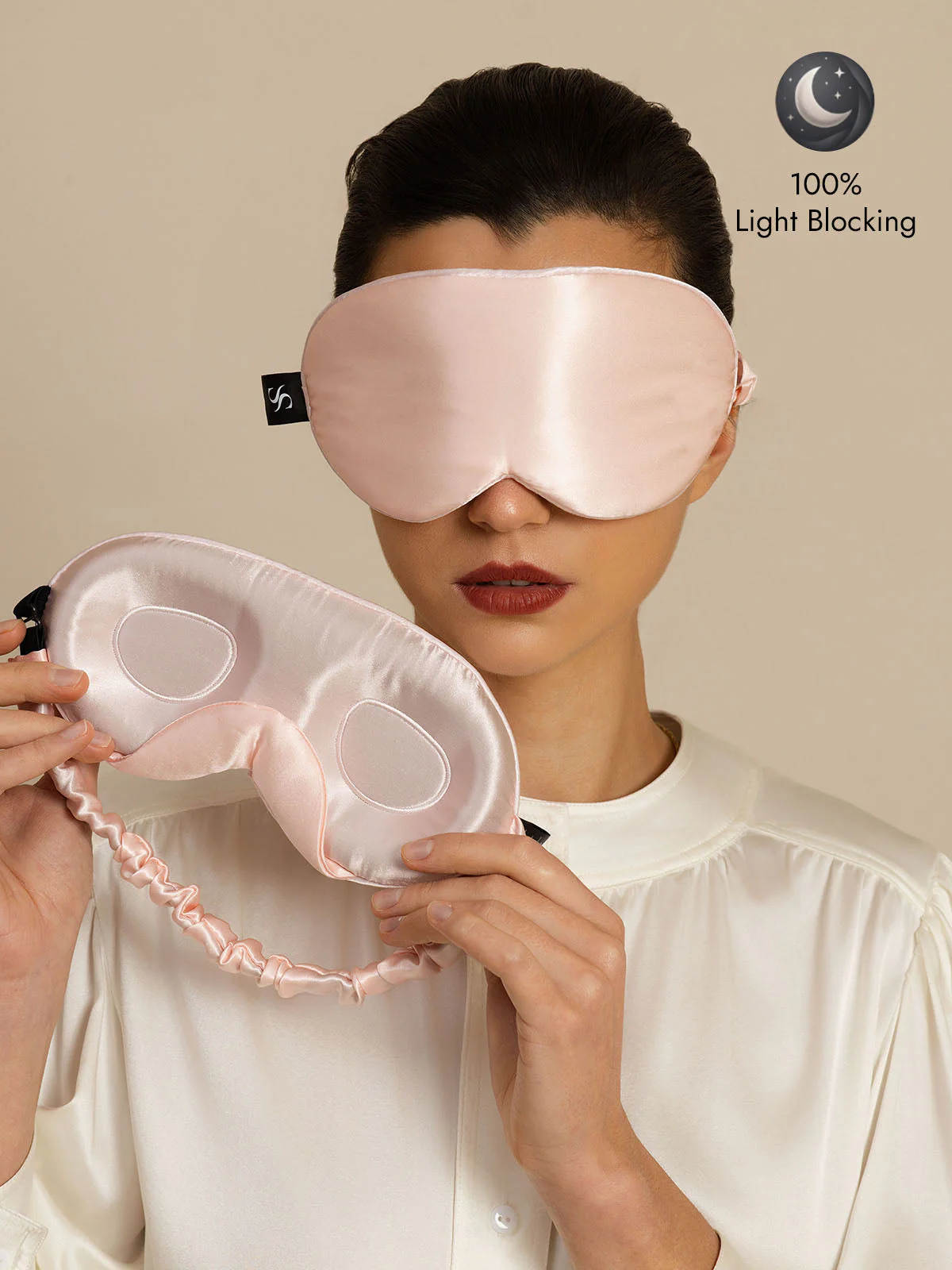 22 Momme Pure Silk 3D Sleep Mask With Upgraded Nose Wings - Image 28