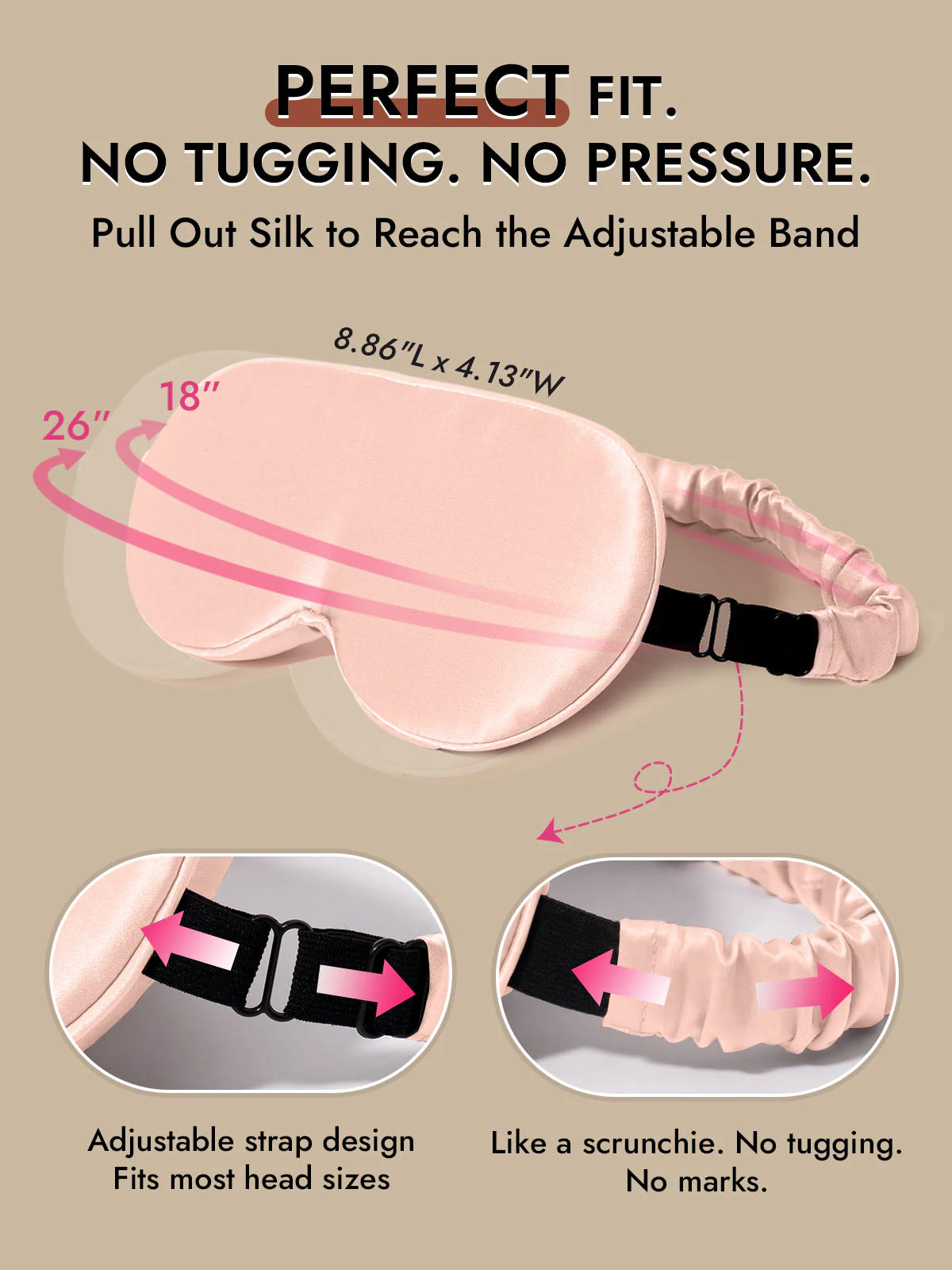 22 Momme Pure Silk 3D Sleep Mask With Upgraded Nose Wings - Image 31