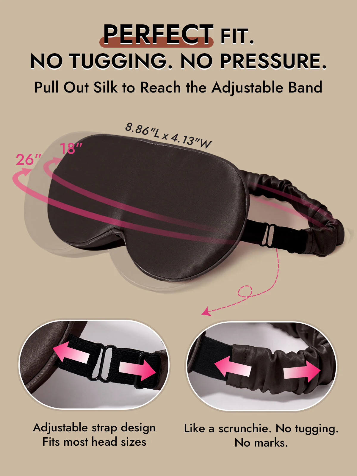 22 Momme Pure Silk 3D Sleep Mask With Upgraded Nose Wings - Image 40