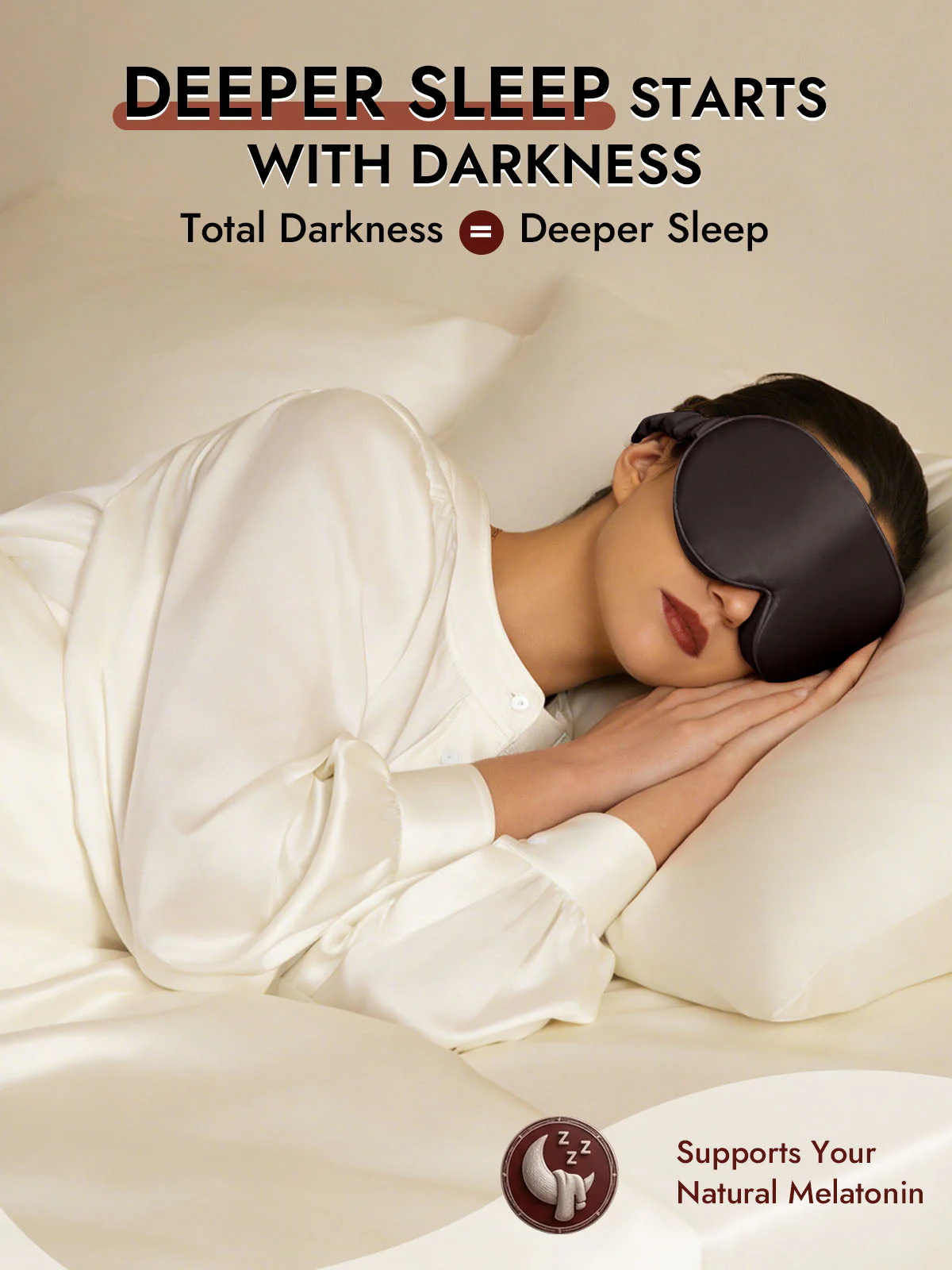 22 Momme Pure Silk 3D Sleep Mask With Upgraded Nose Wings - Image 41