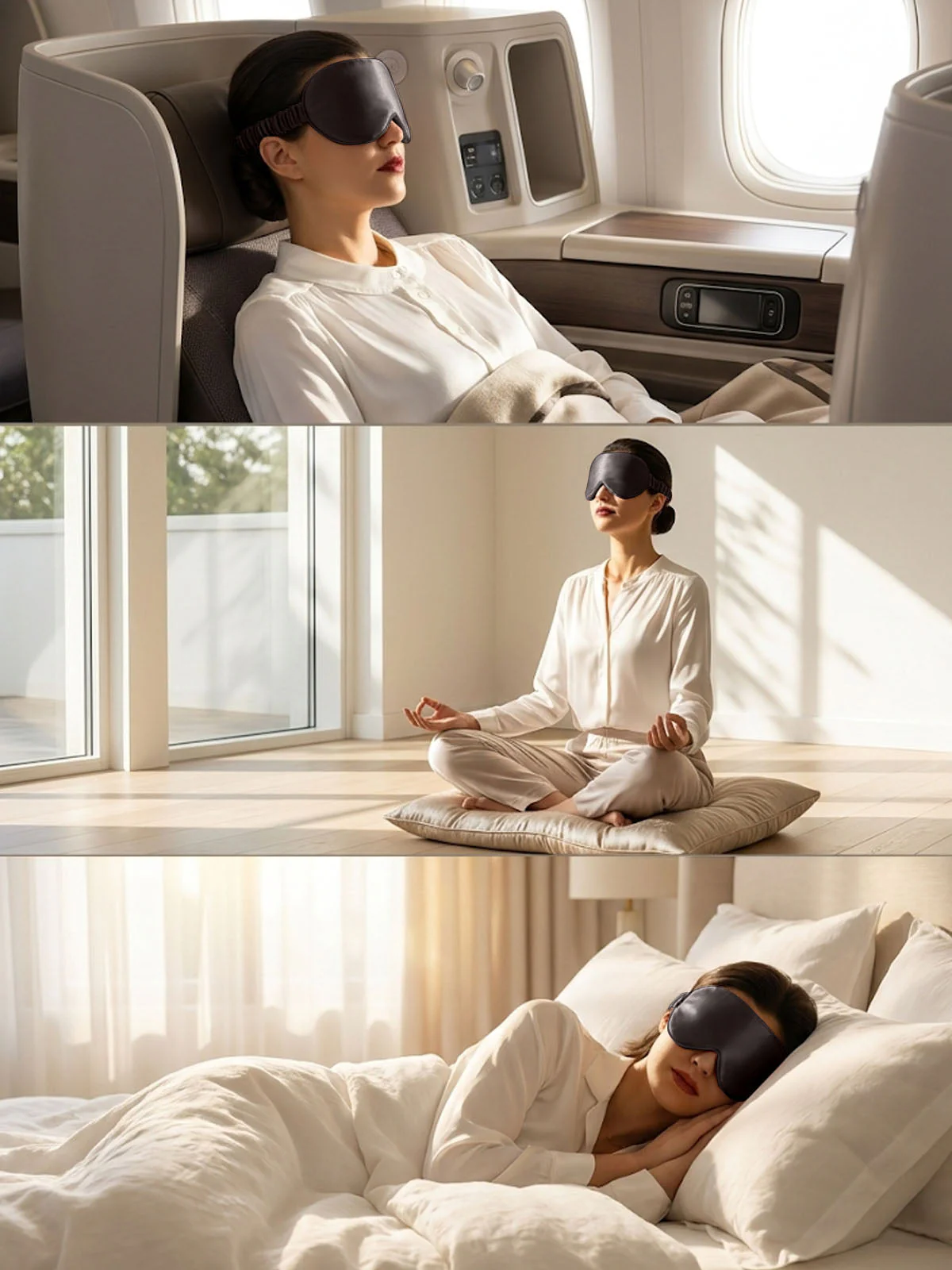 22 Momme Pure Silk 3D Sleep Mask With Upgraded Nose Wings - Image 44