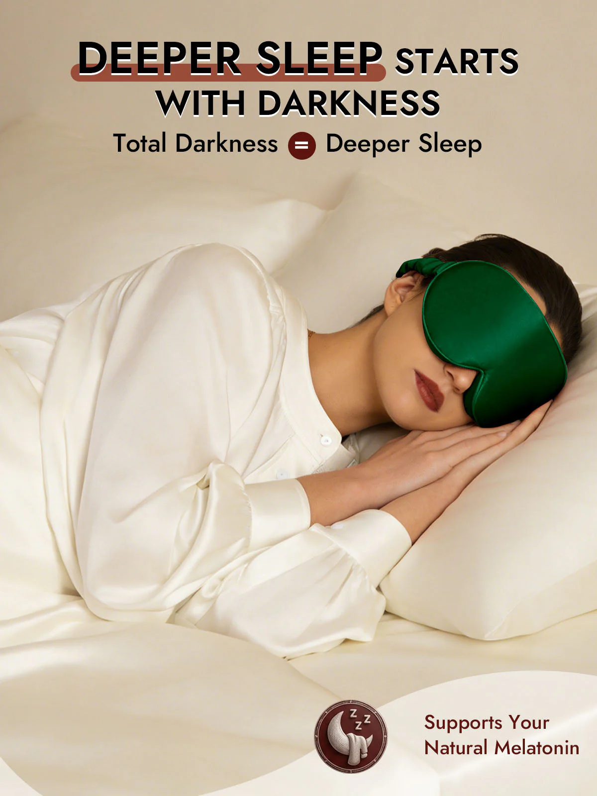 22 Momme Pure Silk 3D Sleep Mask With Upgraded Nose Wings - Image 50