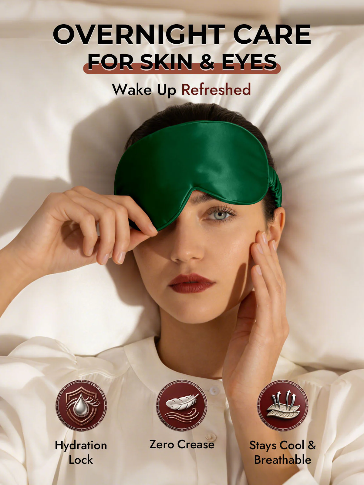 22 Momme Pure Silk 3D Sleep Mask With Upgraded Nose Wings - Image 52