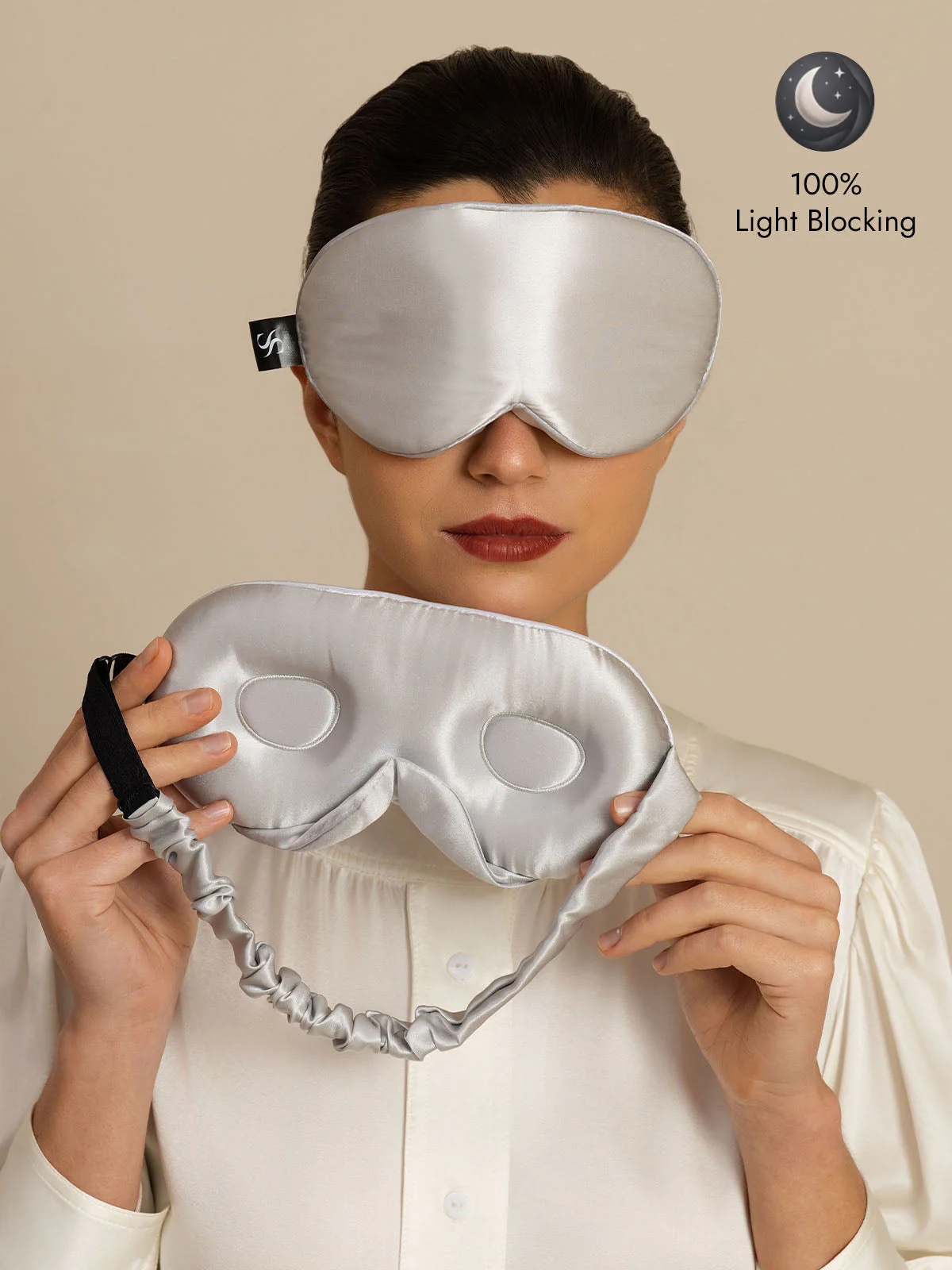 22 Momme Pure Silk 3D Sleep Mask With Upgraded Nose Wings - Image 55
