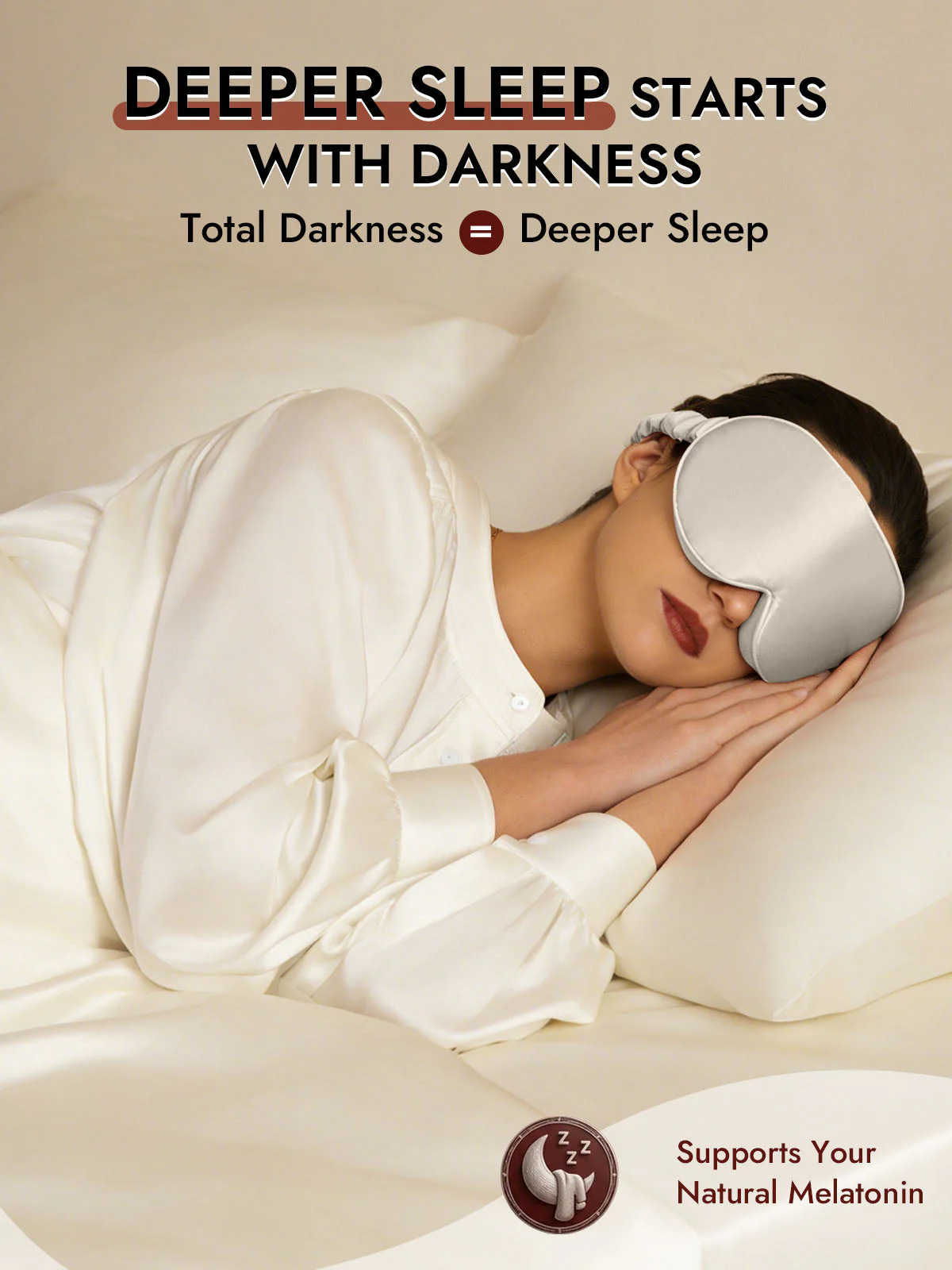 22 Momme Pure Silk 3D Sleep Mask With Upgraded Nose Wings - Image 59