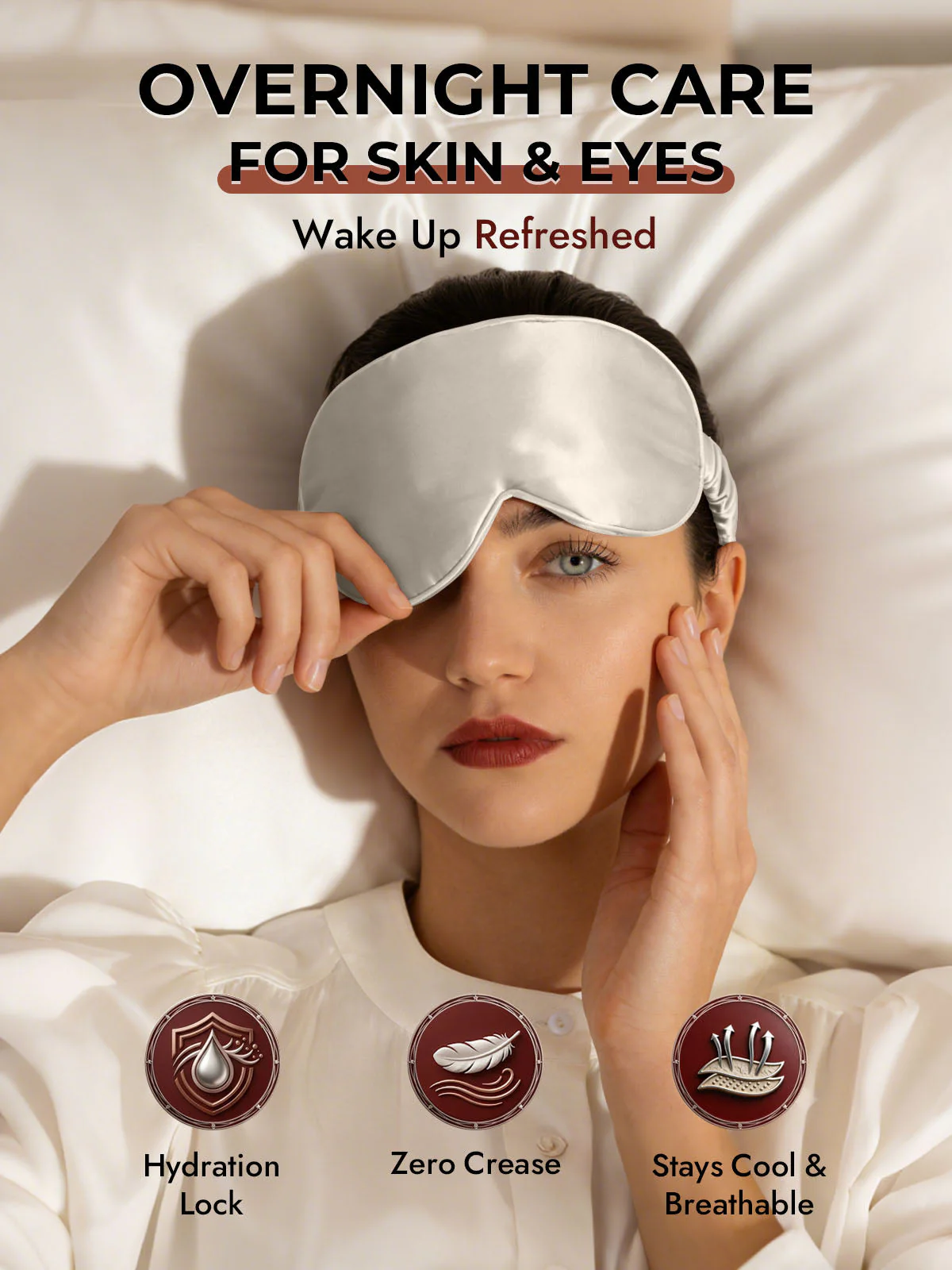 22 Momme Pure Silk 3D Sleep Mask With Upgraded Nose Wings - Image 61