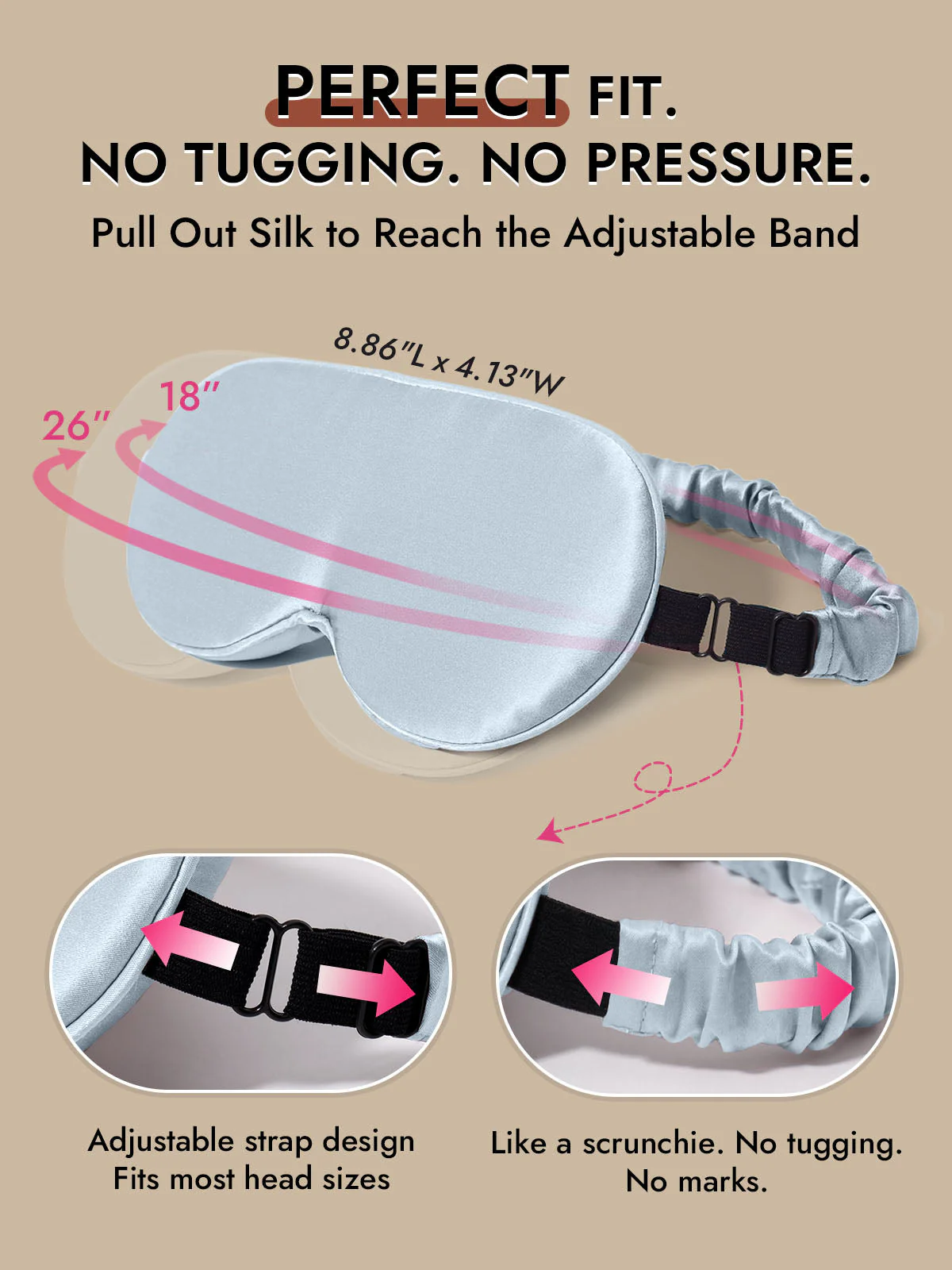 22 Momme Pure Silk 3D Sleep Mask With Upgraded Nose Wings - Image 67