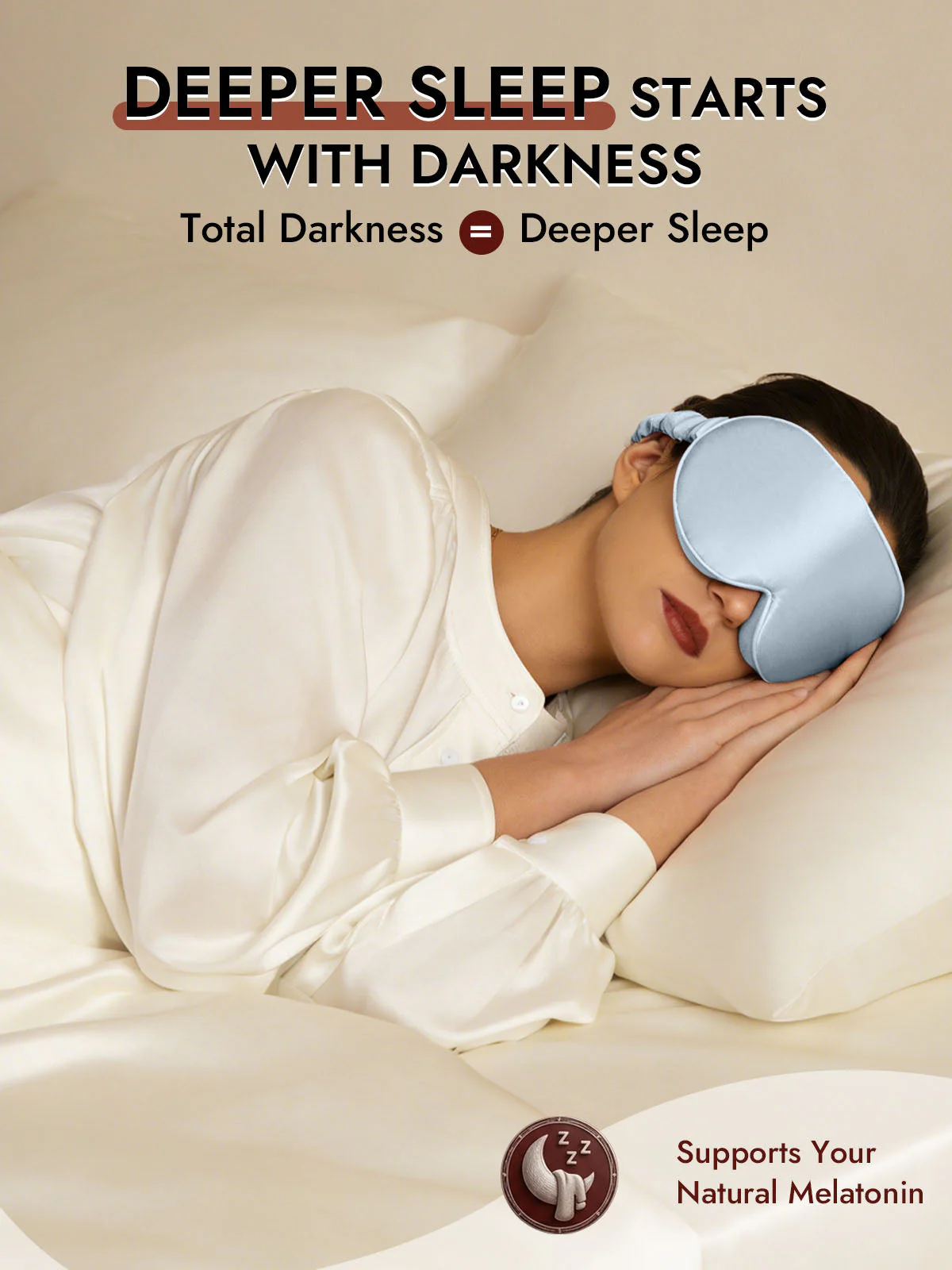 22 Momme Pure Silk 3D Sleep Mask With Upgraded Nose Wings - Image 68