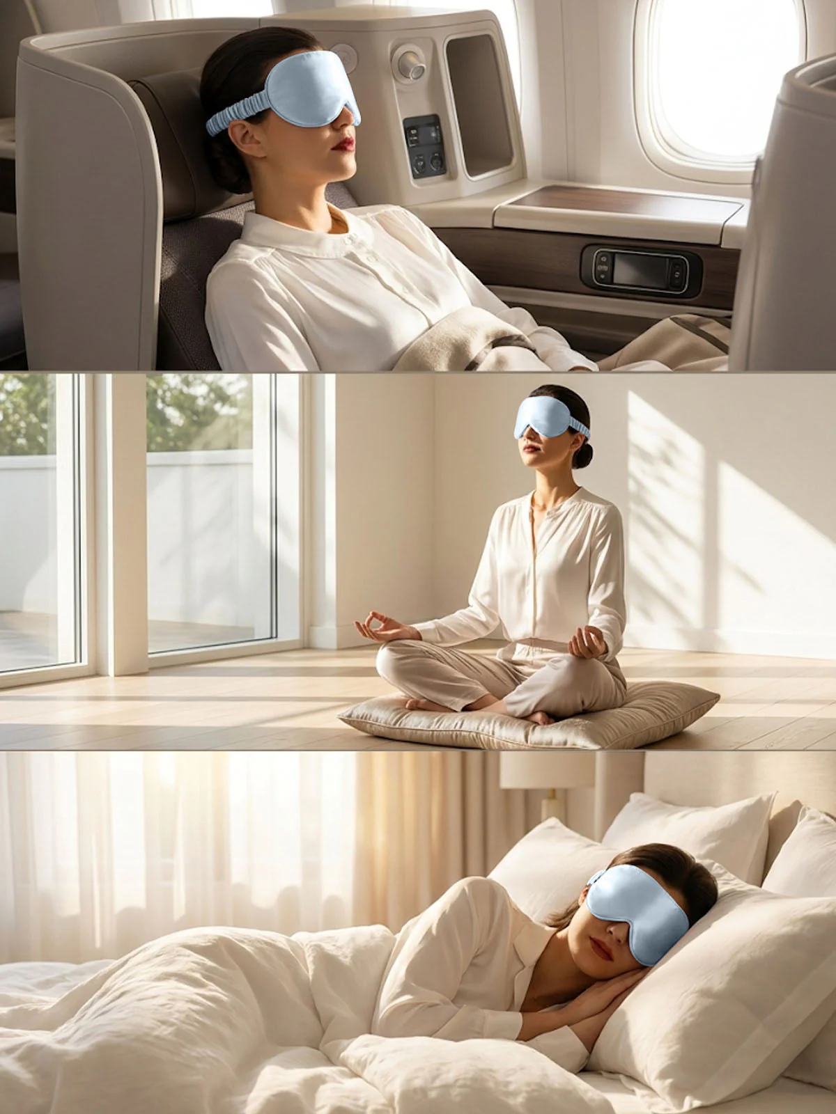22 Momme Pure Silk 3D Sleep Mask With Upgraded Nose Wings - Image 71