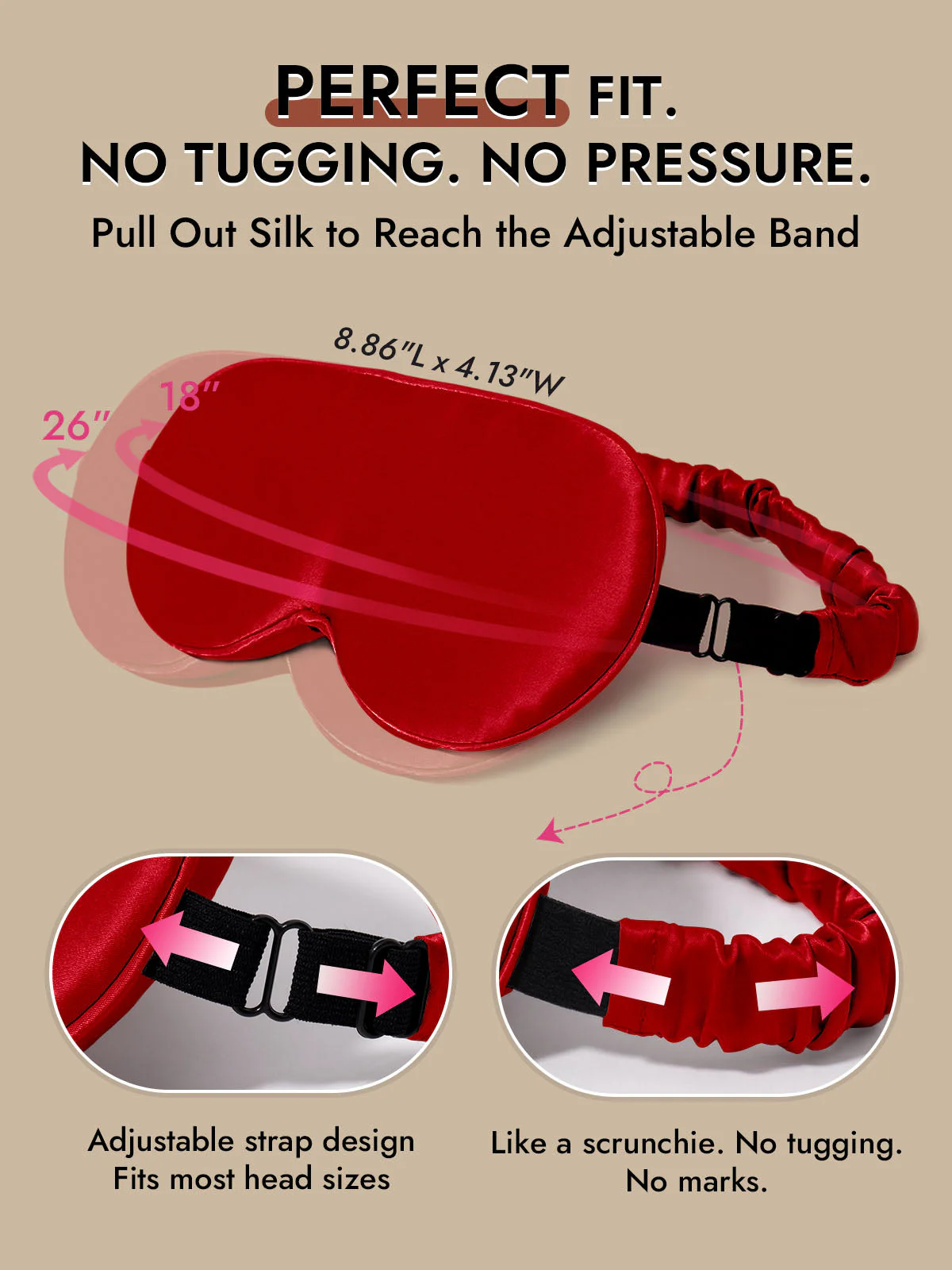 22 Momme Pure Silk 3D Sleep Mask With Upgraded Nose Wings - Image 76
