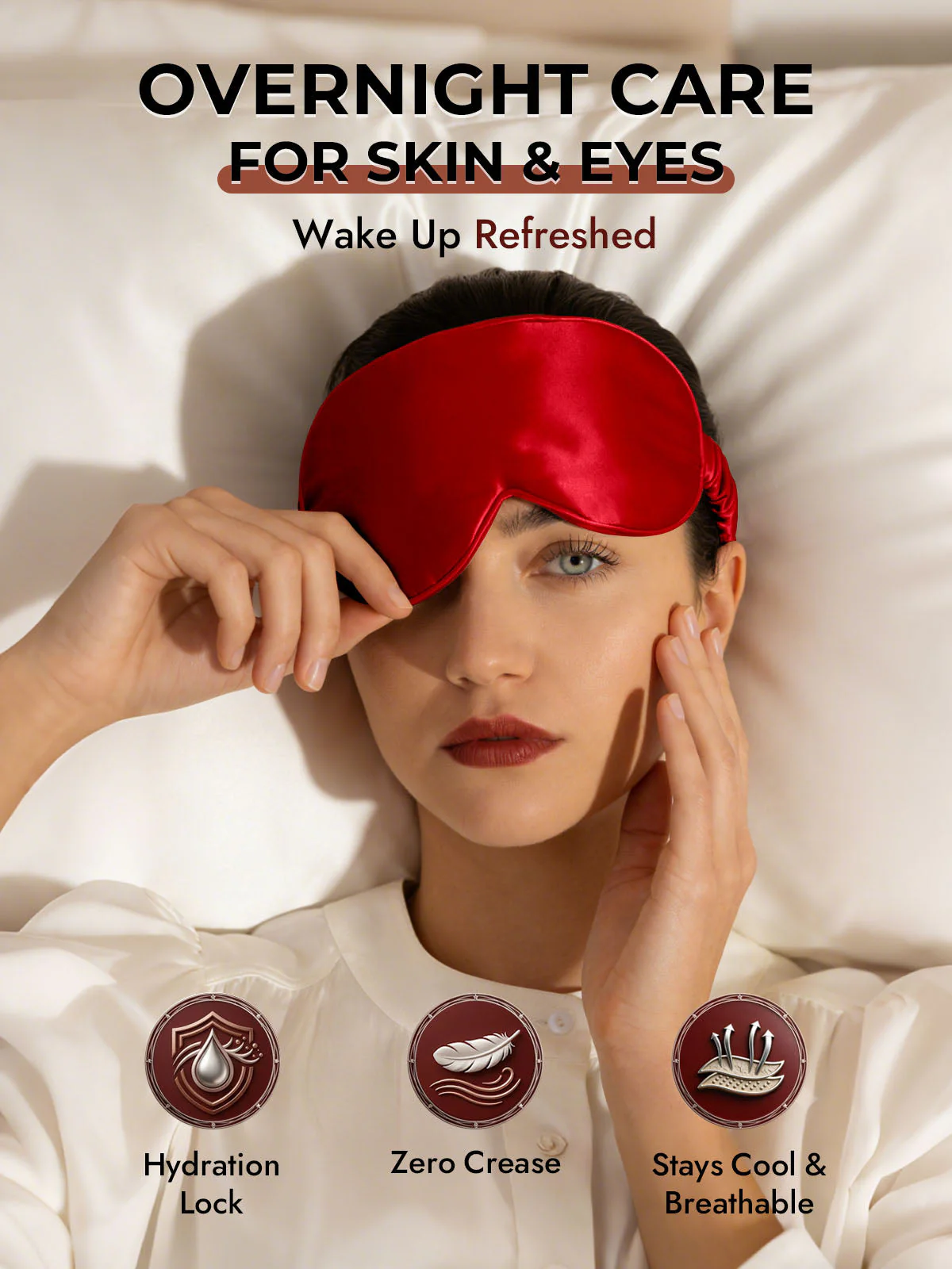 22 Momme Pure Silk 3D Sleep Mask With Upgraded Nose Wings - Image 79