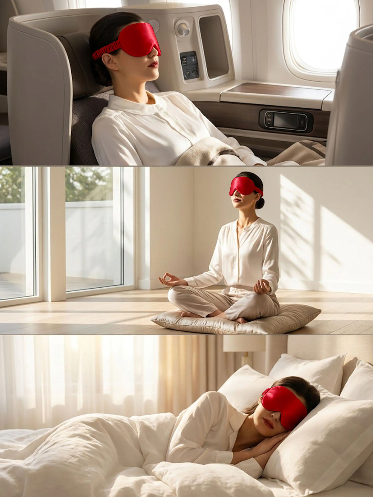 22 Momme Pure Silk 3D Sleep Mask With Upgraded Nose Wings - Image 80