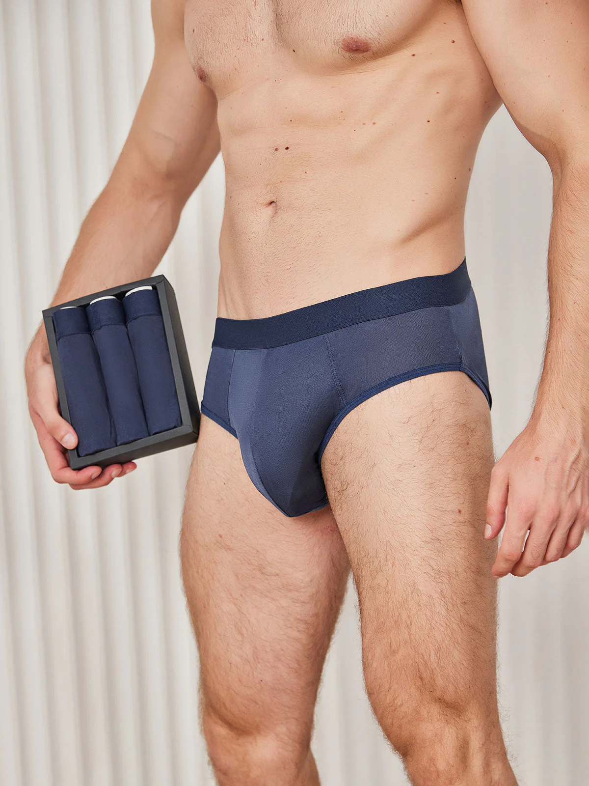 3Pcs Men Briefs Breathable Pure Silk Underwear - Image 11