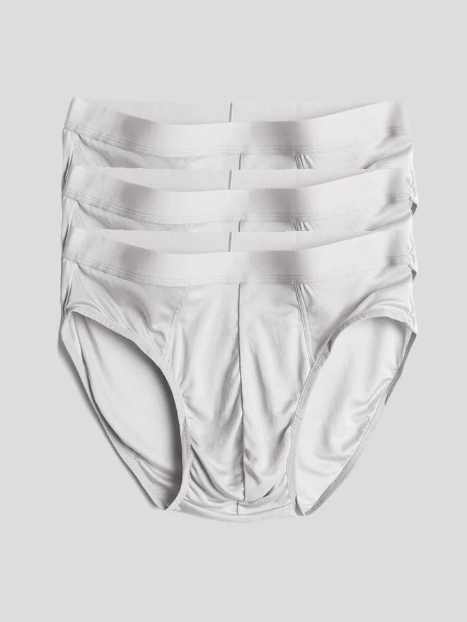 3Pcs Men Briefs Breathable Pure Silk Underwear - Image 23