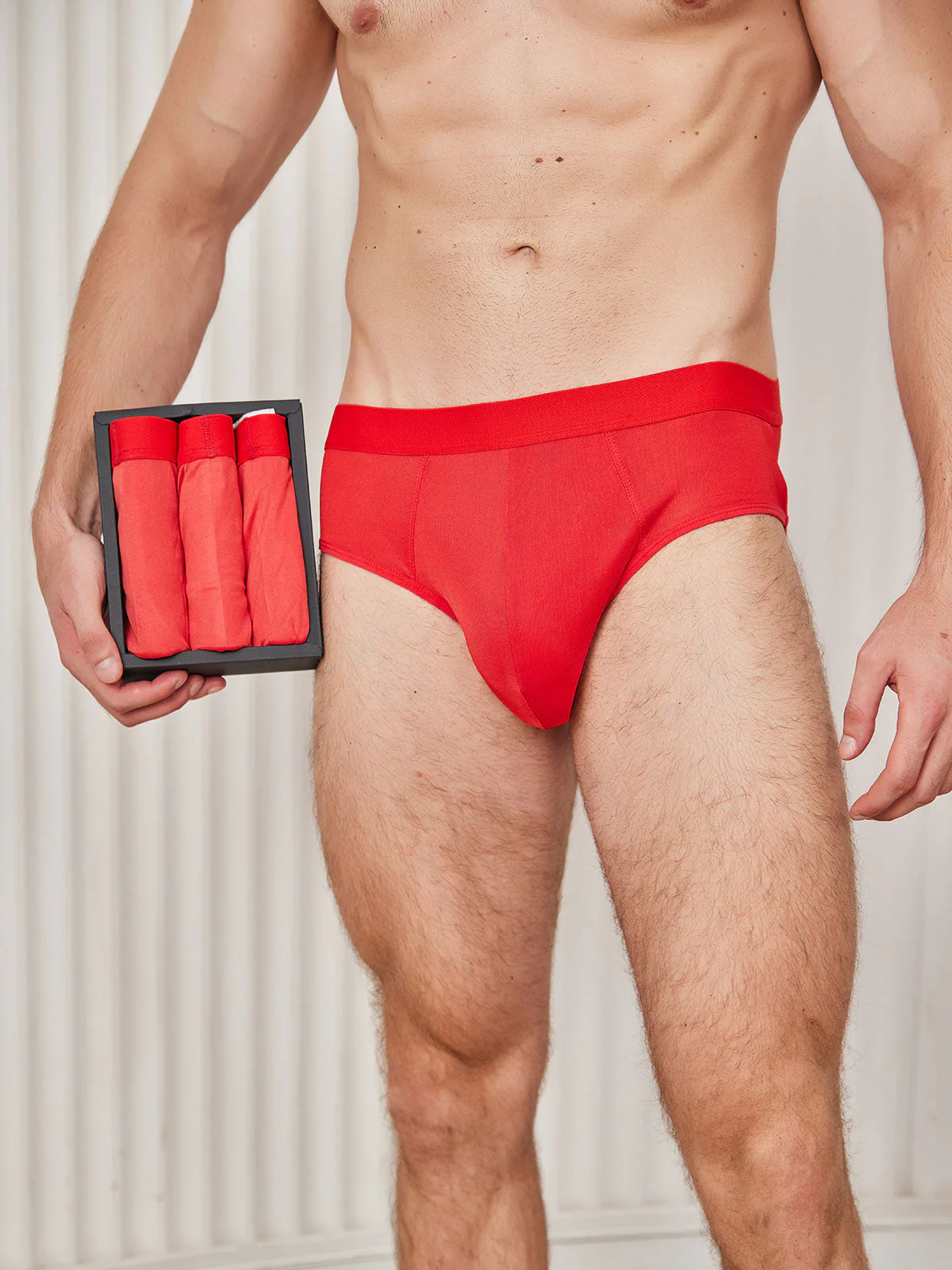 3Pcs Men Briefs Breathable Pure Silk Underwear - Image 24