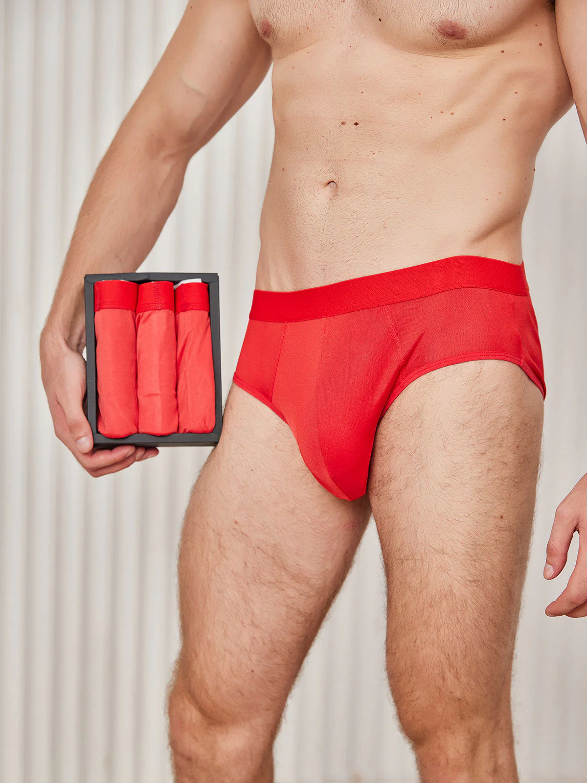 3Pcs Men Briefs Breathable Pure Silk Underwear - Image 25