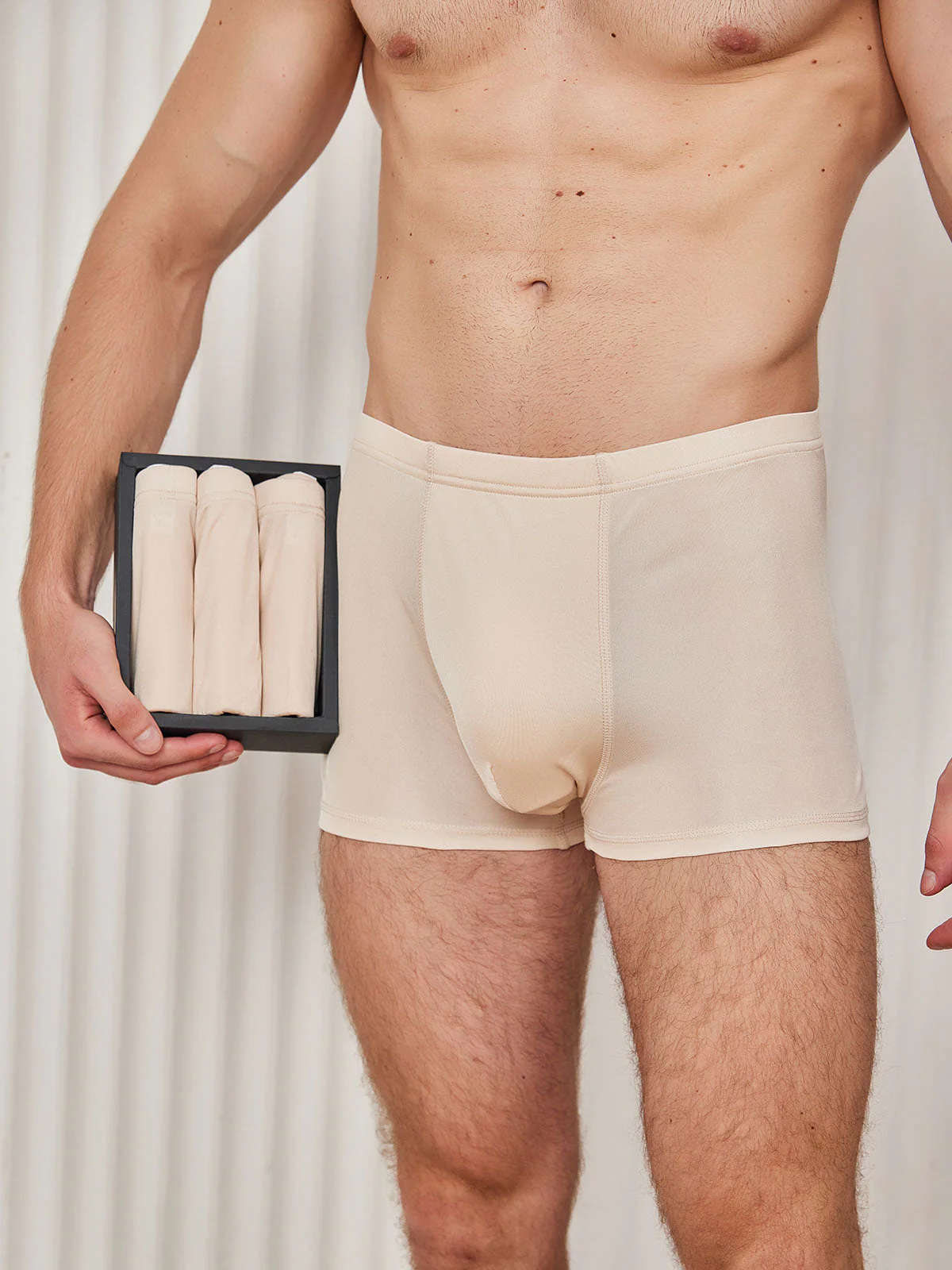 3Pcs Men‘s Pure Silk Boxer Briefs Underwear - Image 13