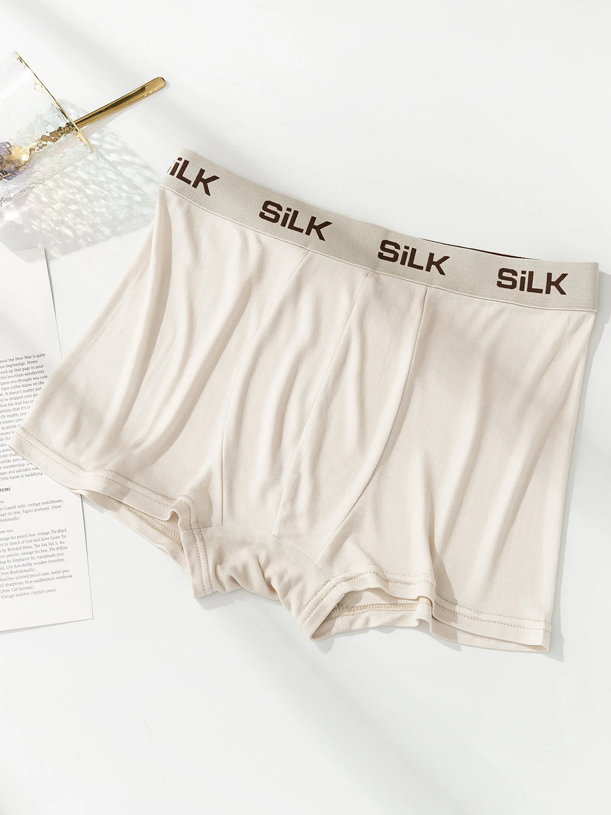 3Pcs Men‘s Ultra Soft Comfy Pure Silk Boxer Underwear - Image 19