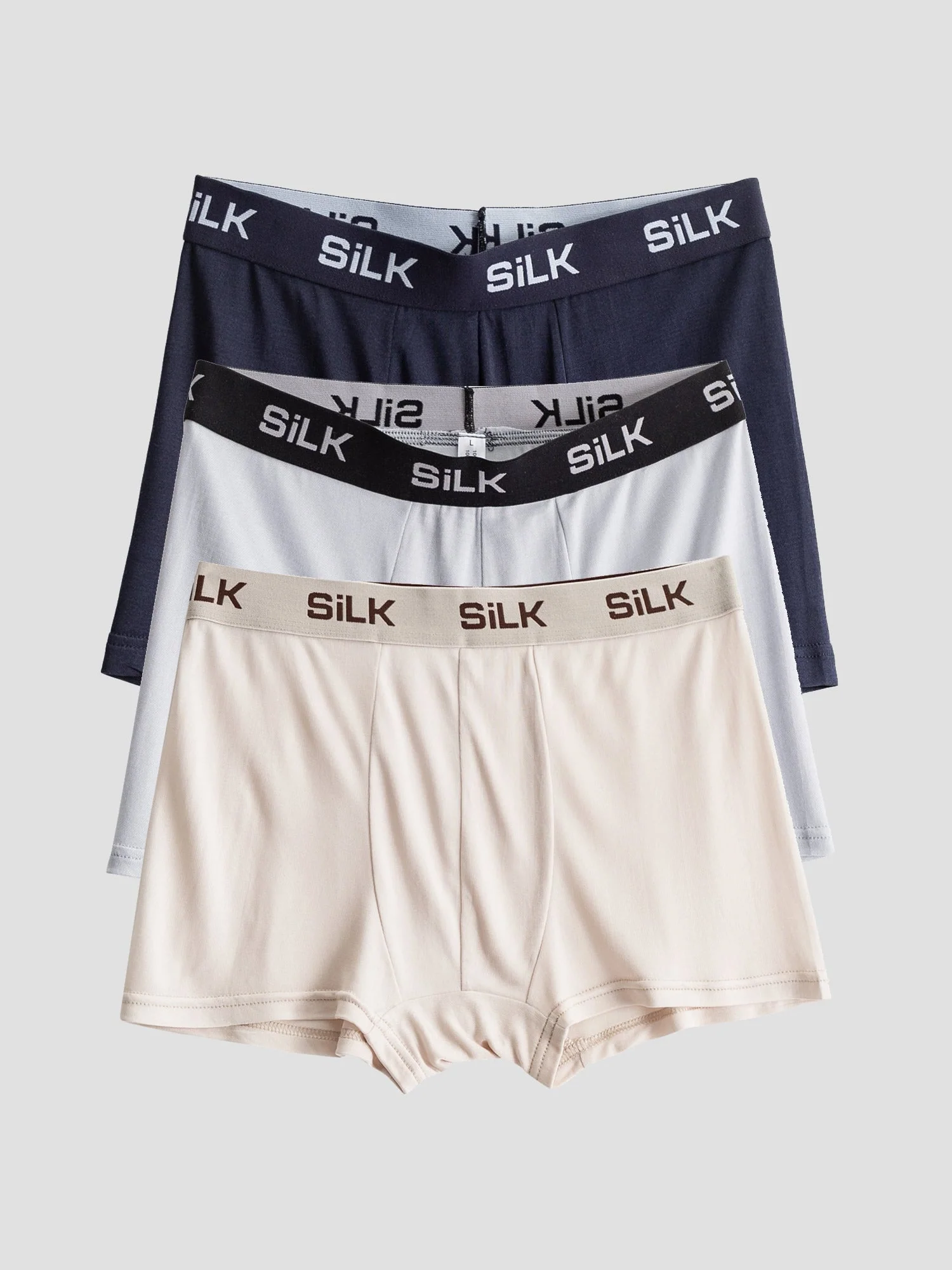 3Pcs Men‘s Ultra Soft Comfy Pure Silk Boxer Underwear - Image 21