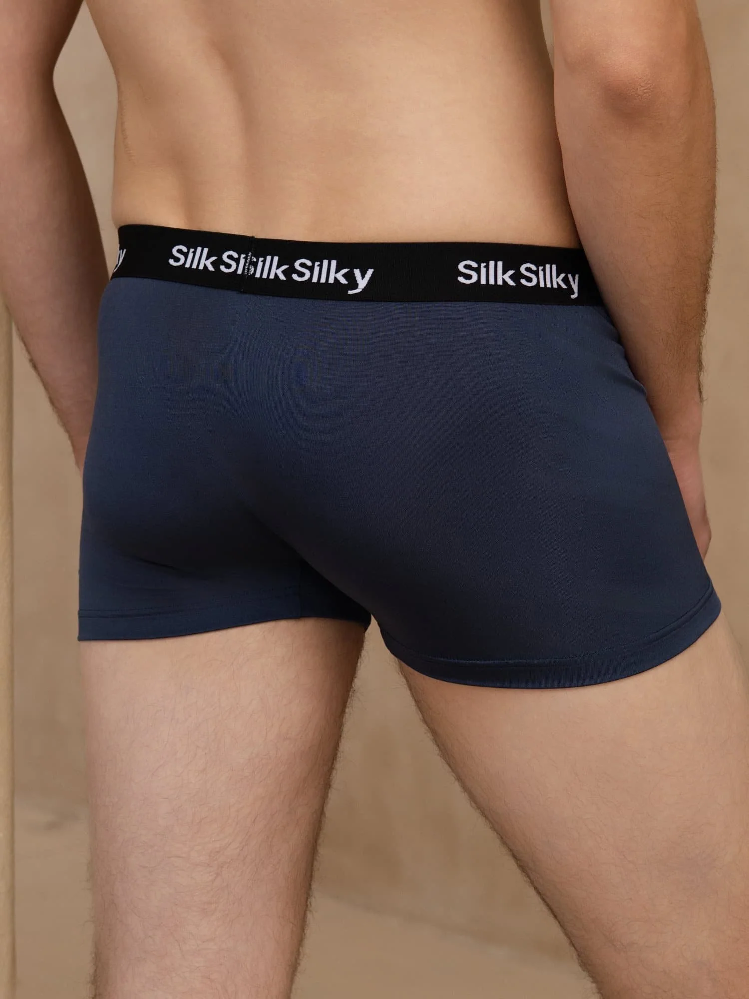3Pcs Pure Silk Men's Comfort Breathable Boxer Brief Underwear - Image 11