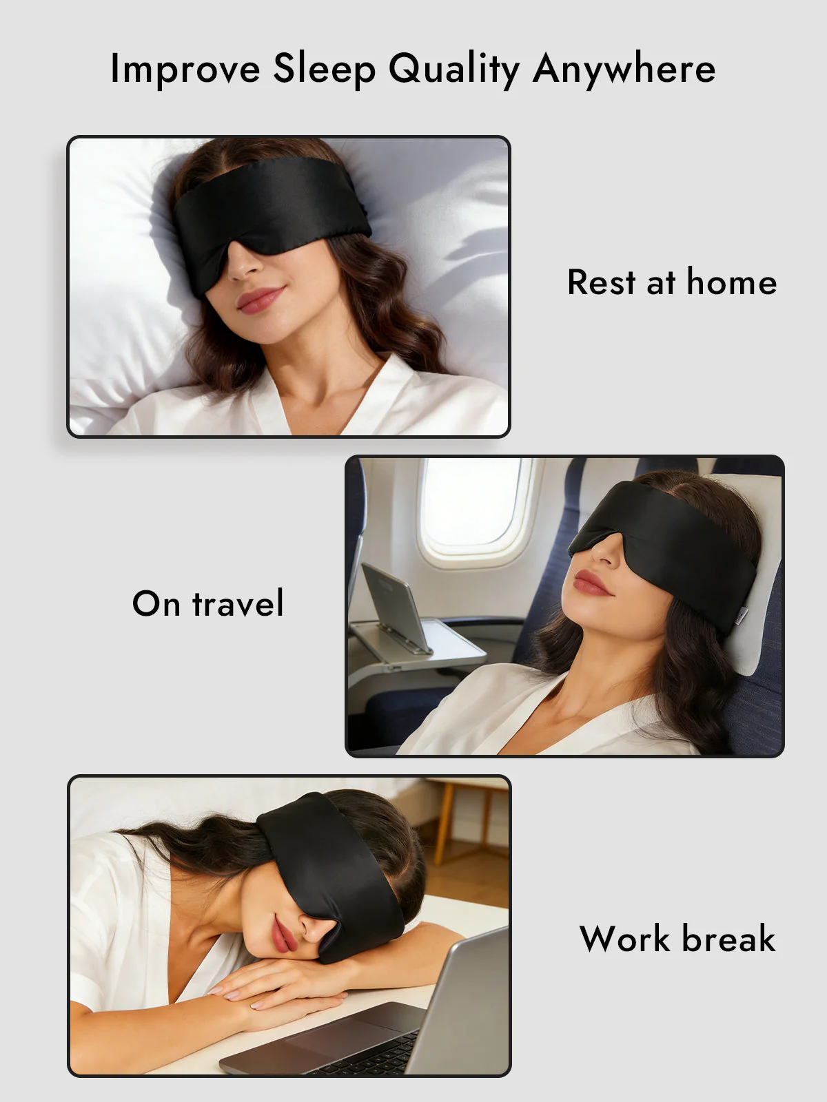 Elegant One Piece Silk Sleep Eye Mask - Image 12