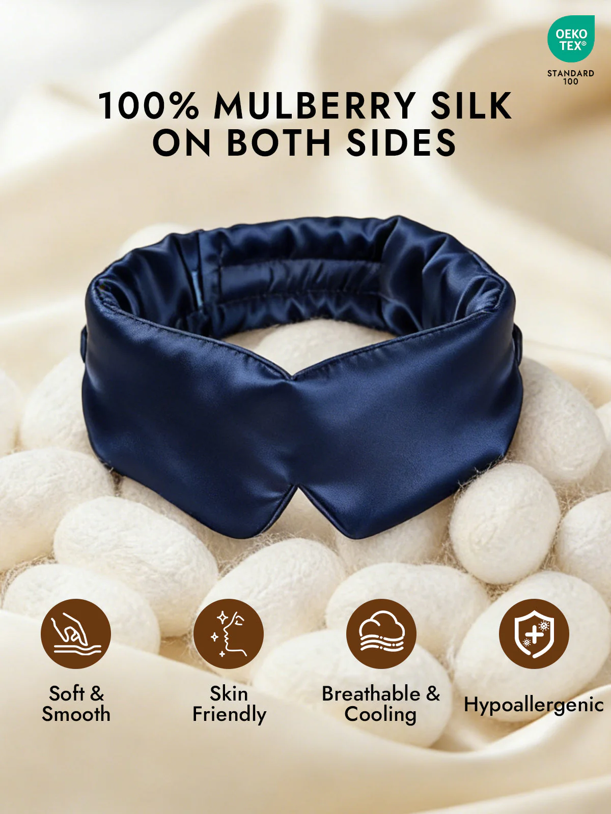 Elegant One Piece Silk Sleep Eye Mask - Image 14