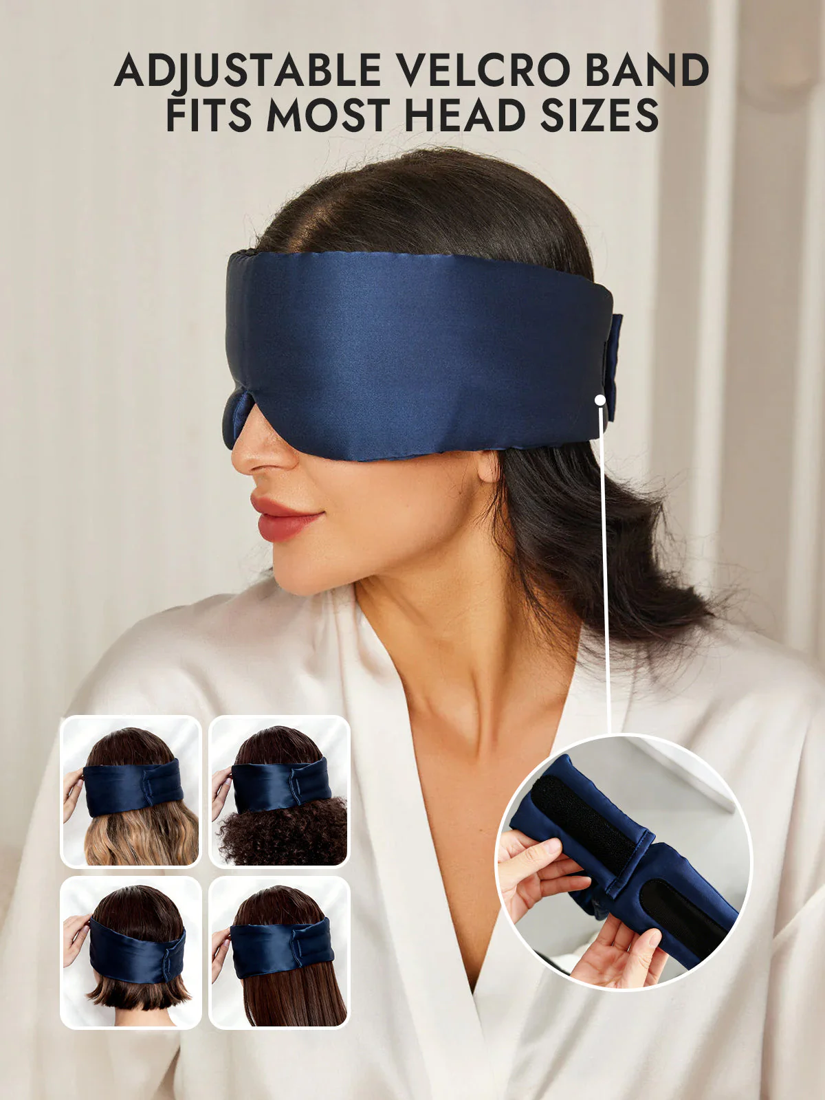 Elegant One Piece Silk Sleep Eye Mask - Image 16
