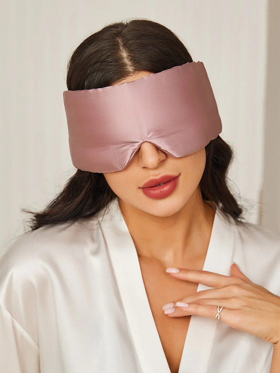 Elegant One Piece Silk Sleep Eye Mask - Image 25