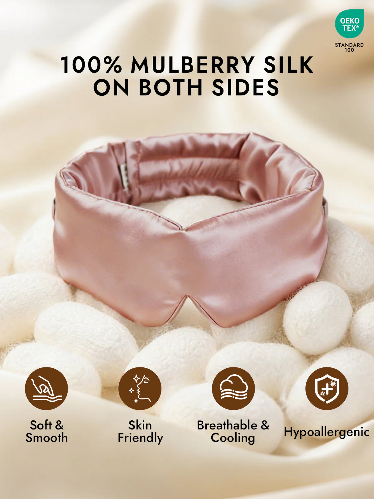 Elegant One Piece Silk Sleep Eye Mask - Image 26