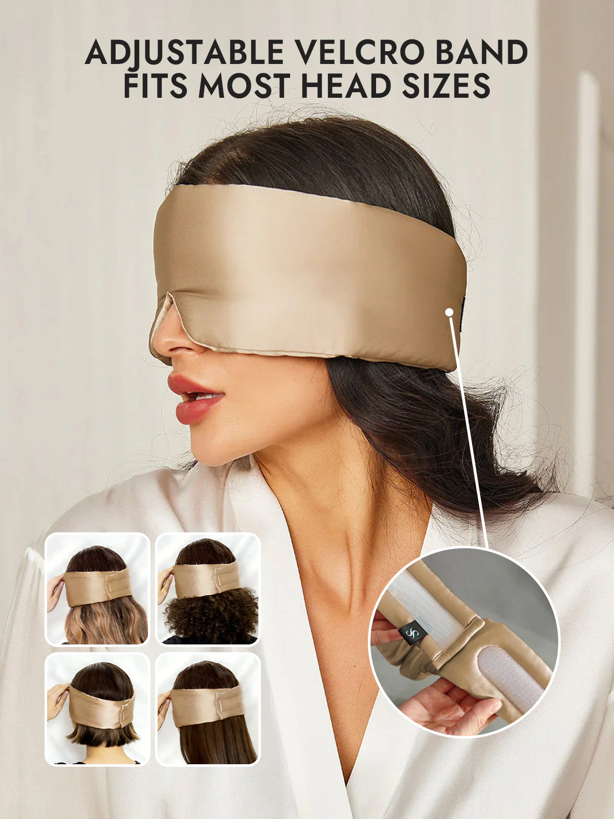 Elegant One Piece Silk Sleep Eye Mask - Image 34