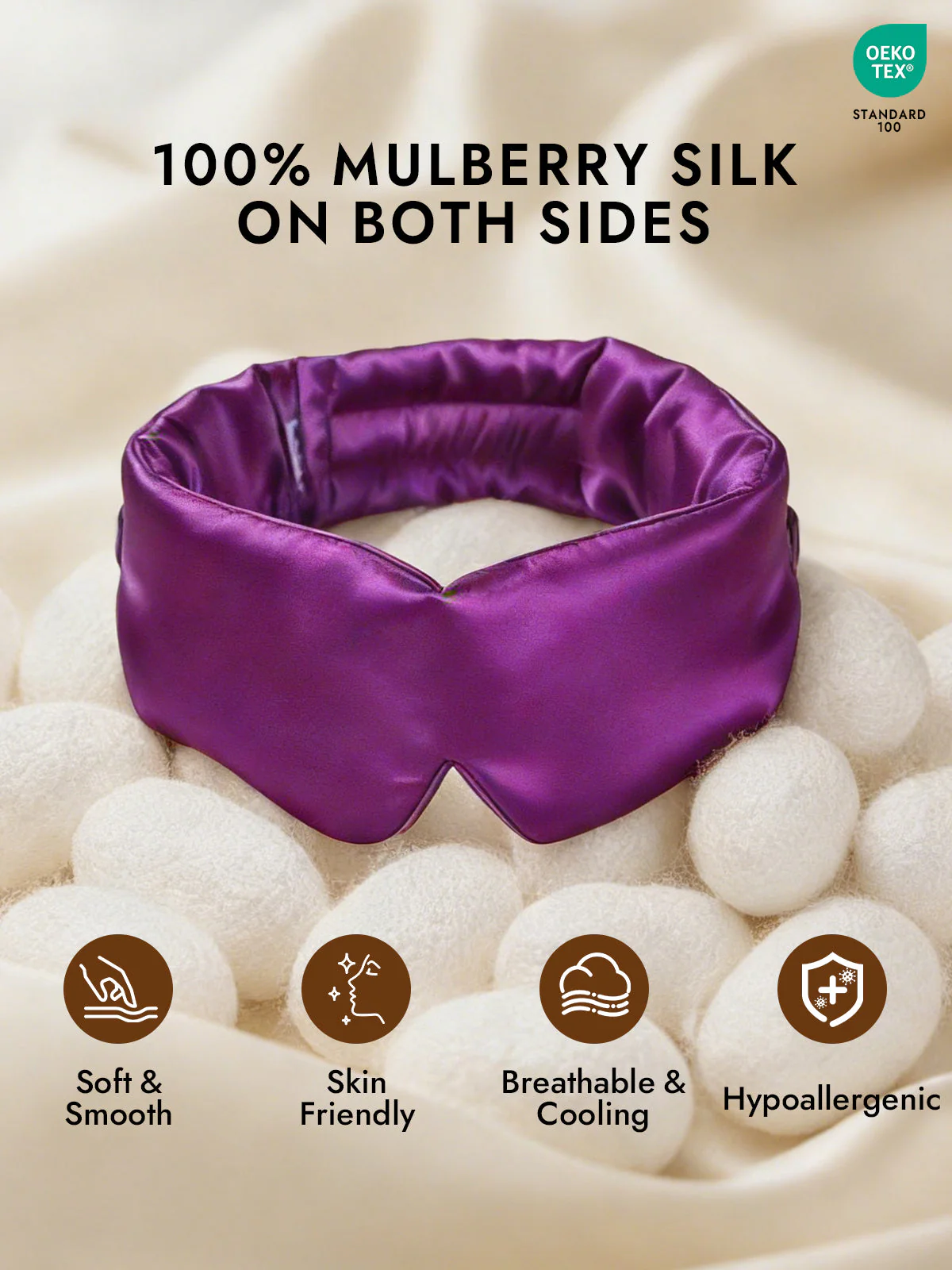 Elegant One Piece Silk Sleep Eye Mask - Image 38