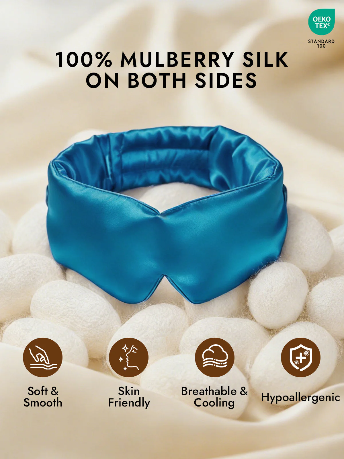 Elegant One Piece Silk Sleep Eye Mask - Image 44