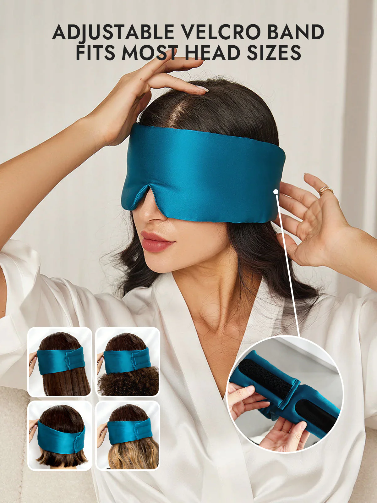 Elegant One Piece Silk Sleep Eye Mask - Image 46