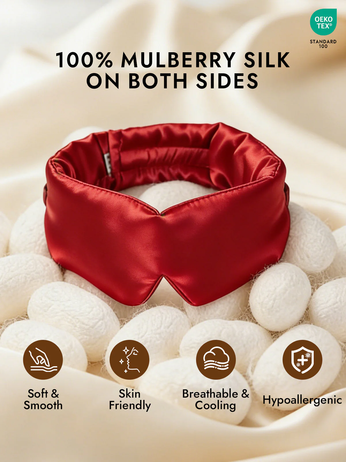 Elegant One Piece Silk Sleep Eye Mask - Image 50